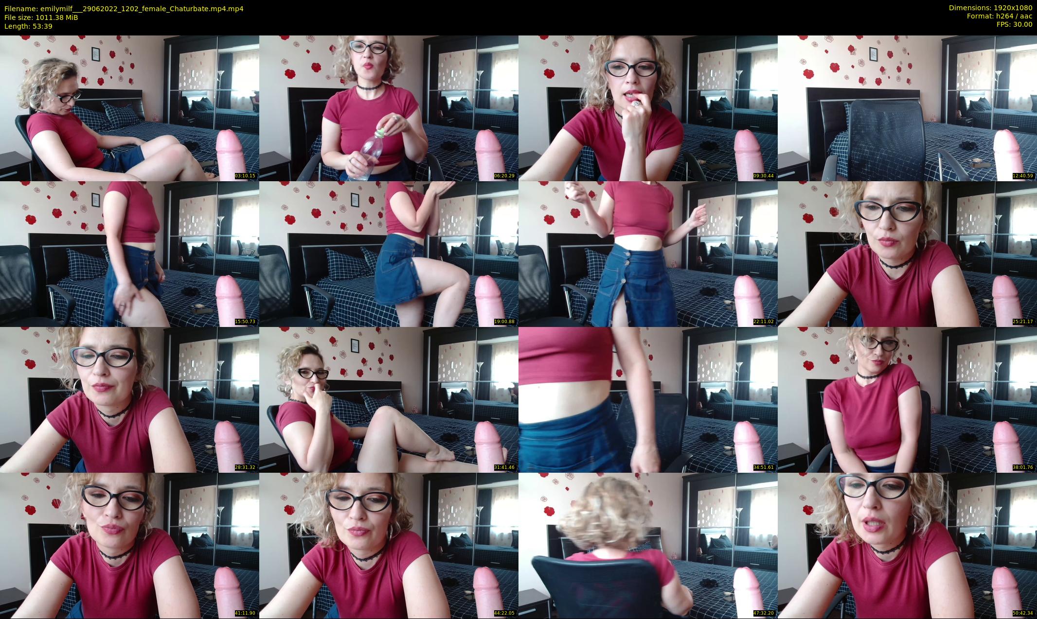 emilymilf__ — 54 minute Chaturbate female cam show recording, 1080p, Jun 29, 2022