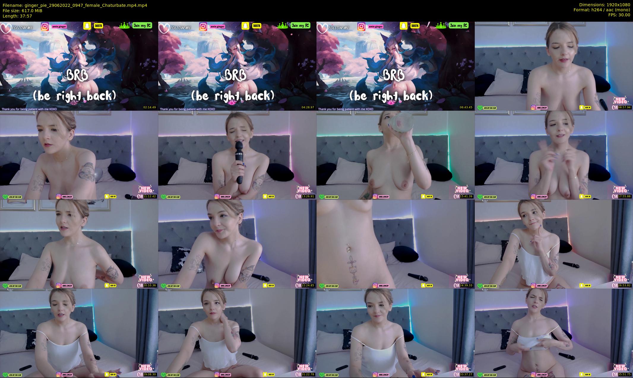 ginger_pie — 38 minute Chaturbate female cam show recording, 1080p, Jun 29, 2022