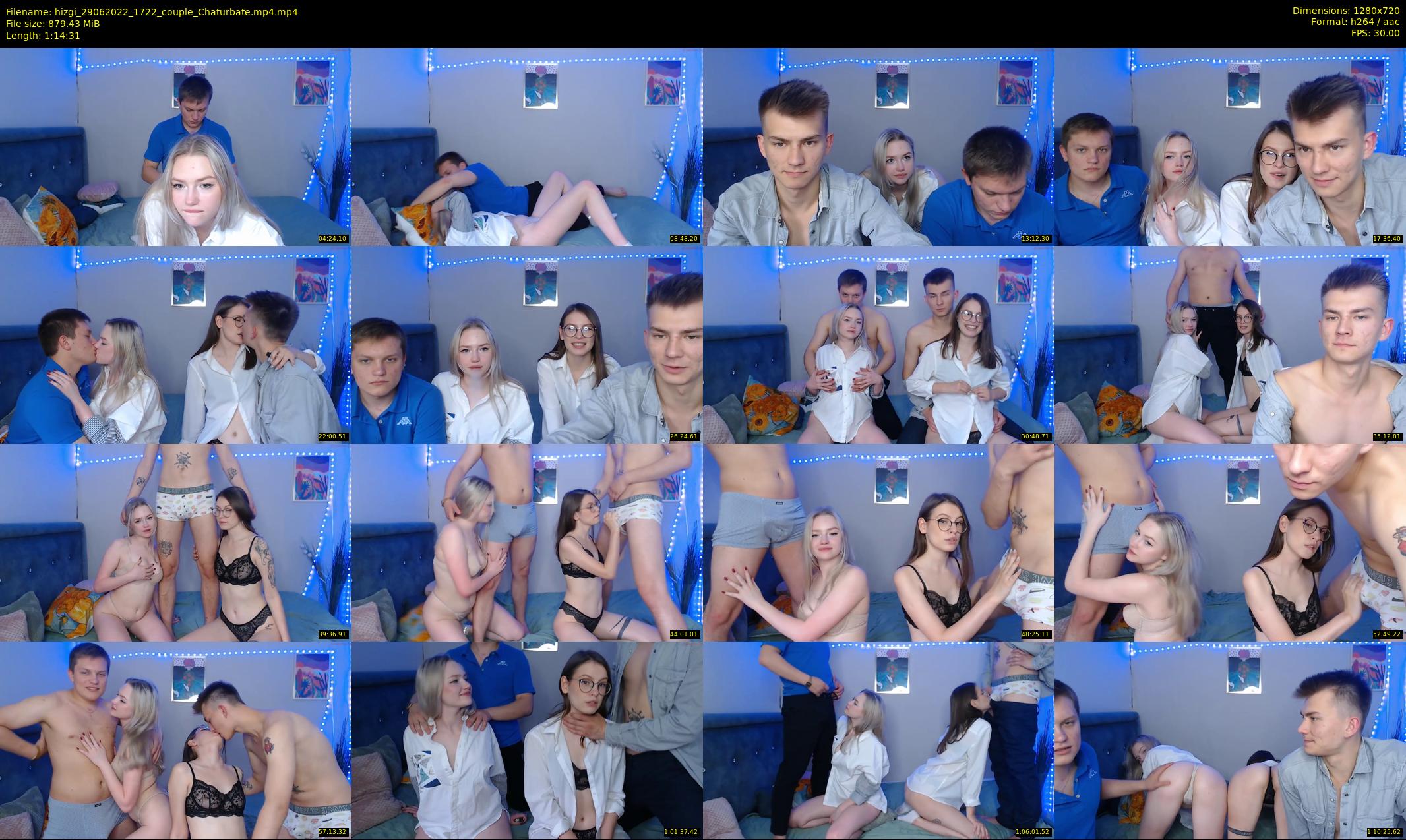 hizgi — 75 minute Chaturbate couple cam show recording, 720p, Jun 29, 2022
