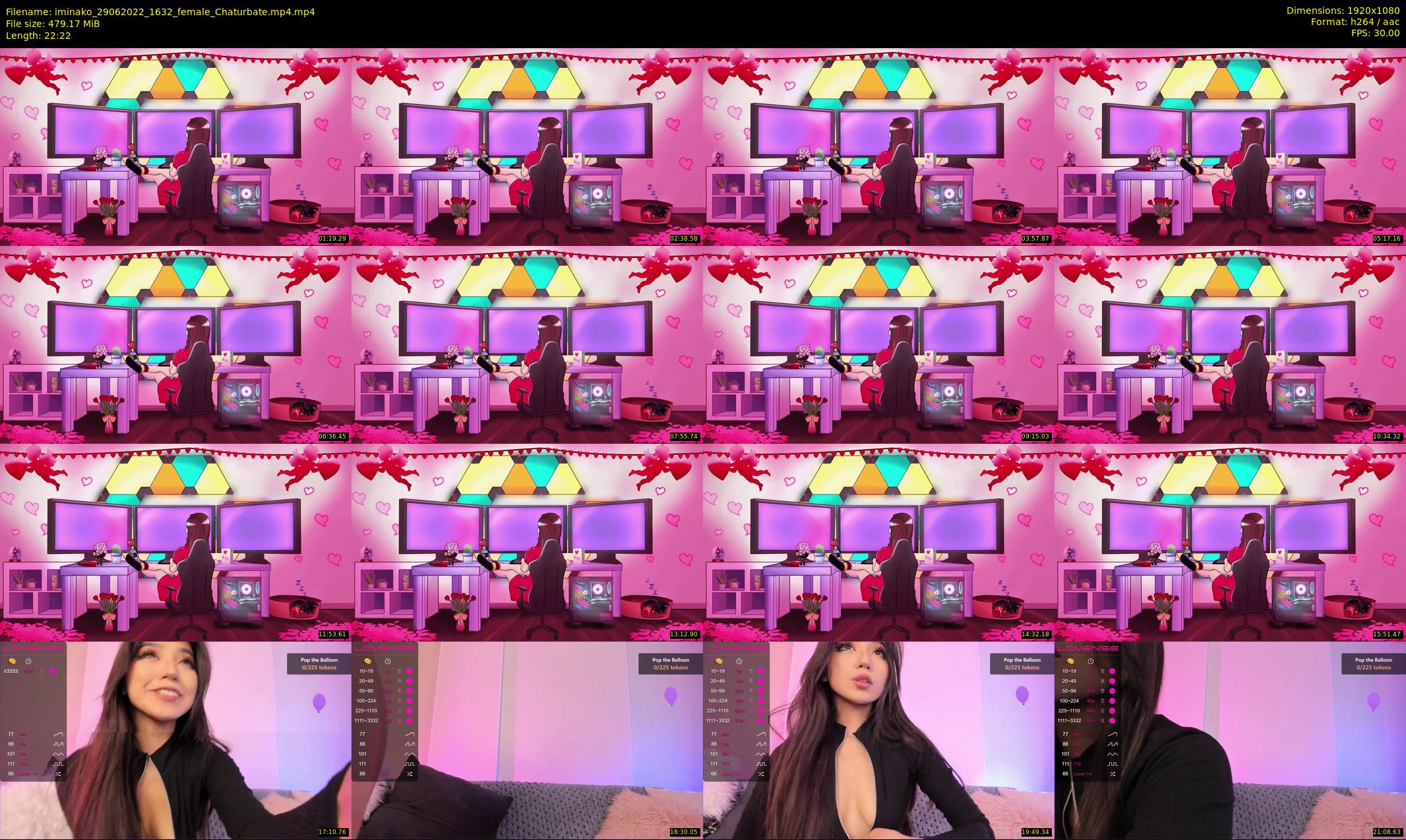 iminako — 23 minute Chaturbate female cam show recording, 1080p, Jun 29, 2022