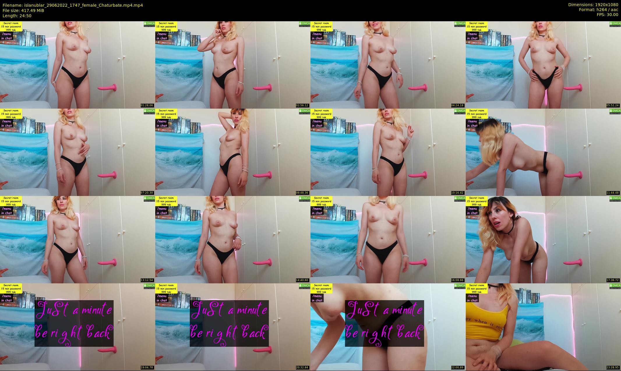 islanublar — 25 minute Chaturbate female cam show recording, 1080p, Jun 29, 2022