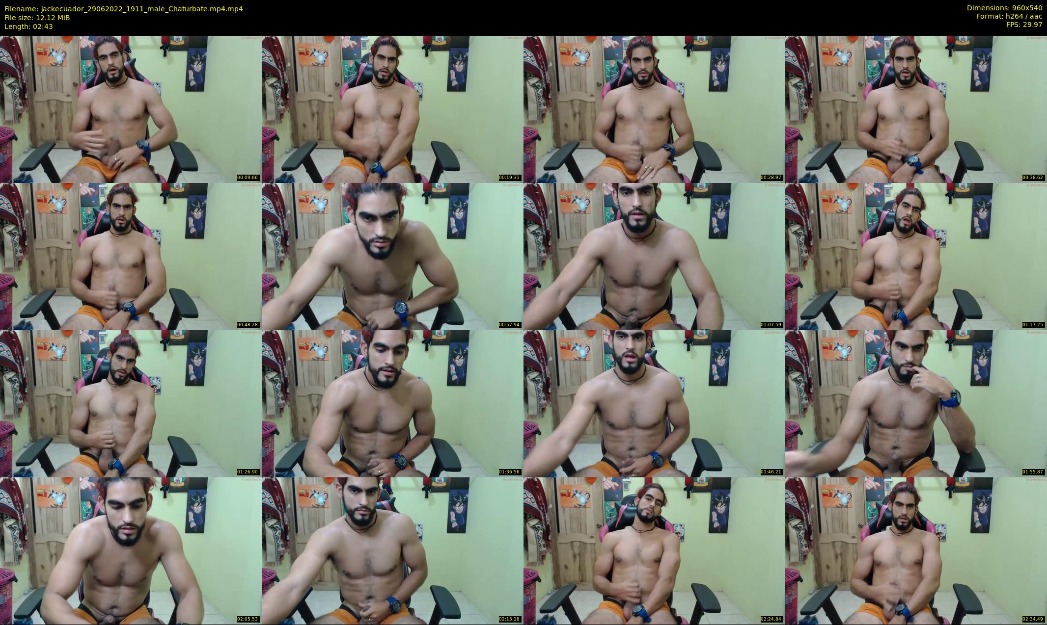 jackecuador — 3 minute Chaturbate male cam show recording, 480p, Jun 29, 2022