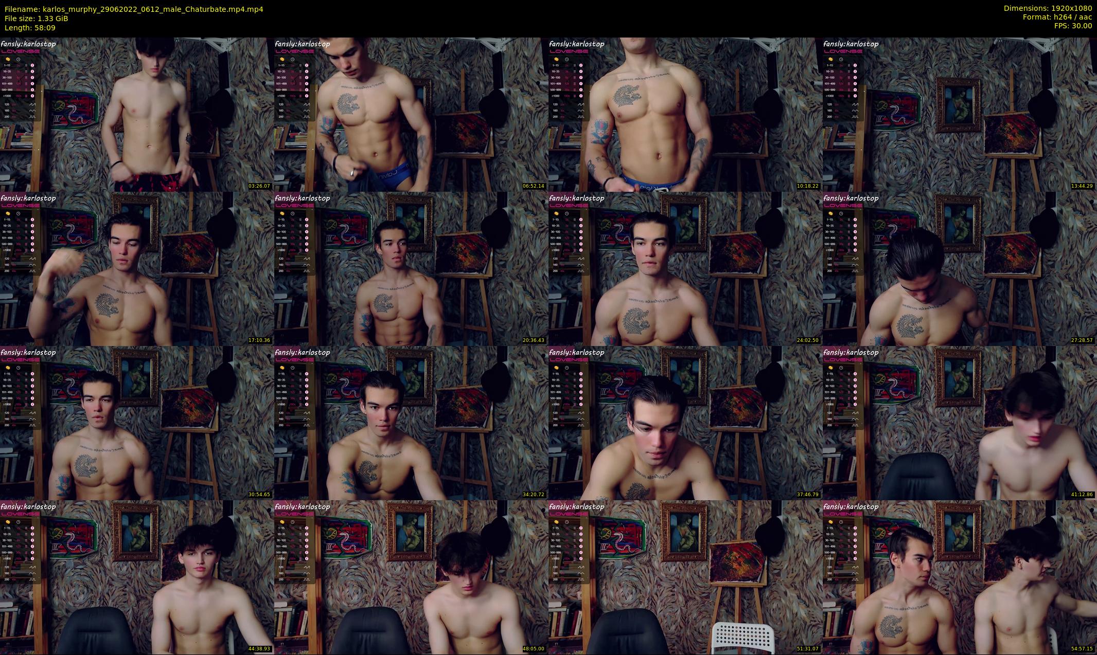 karlos_murphy — 59 minute Chaturbate male cam show recording, 1080p, Jun 29, 2022