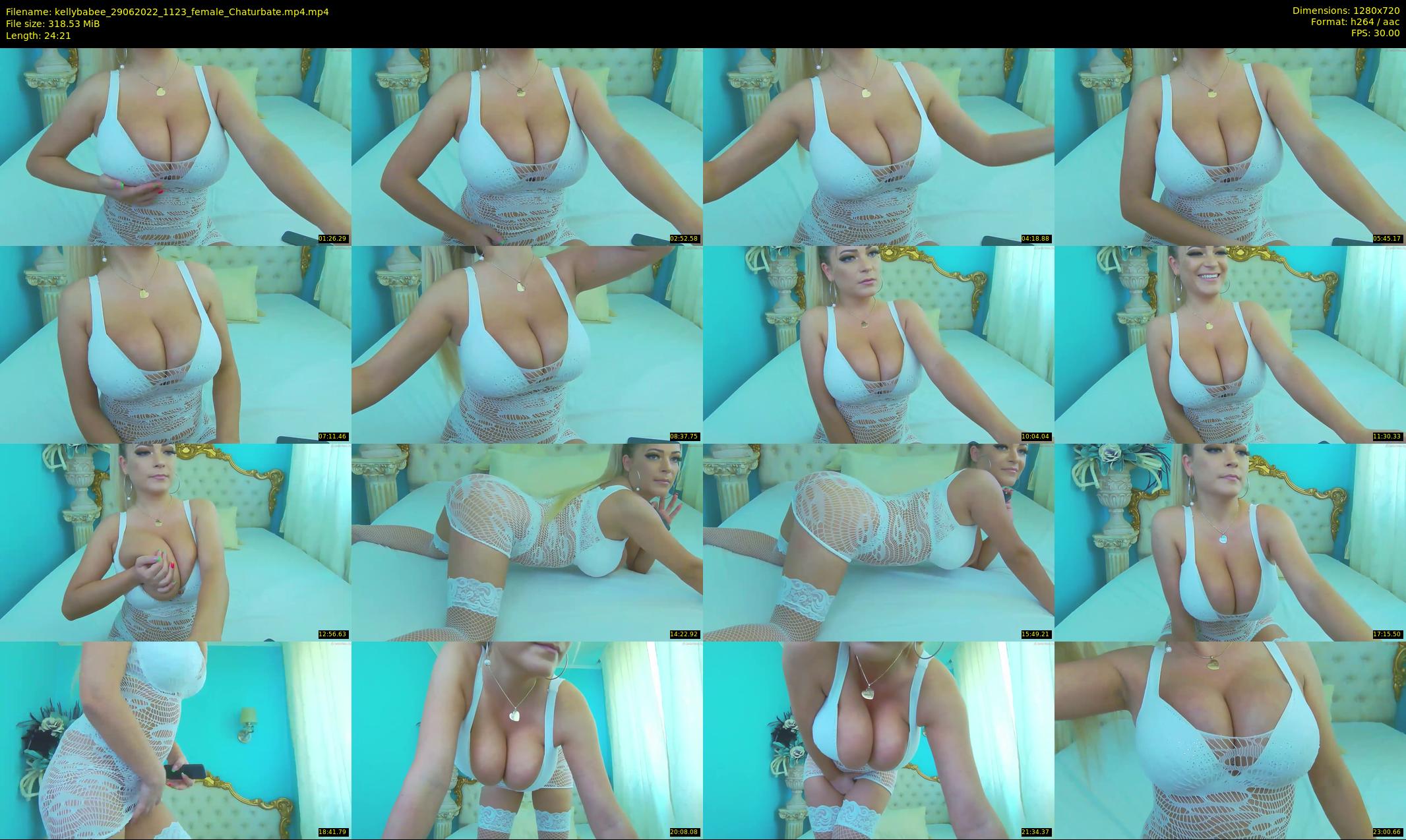 kellybabee — 25 minute Chaturbate female cam show recording, 720p, Jun 29, 2022