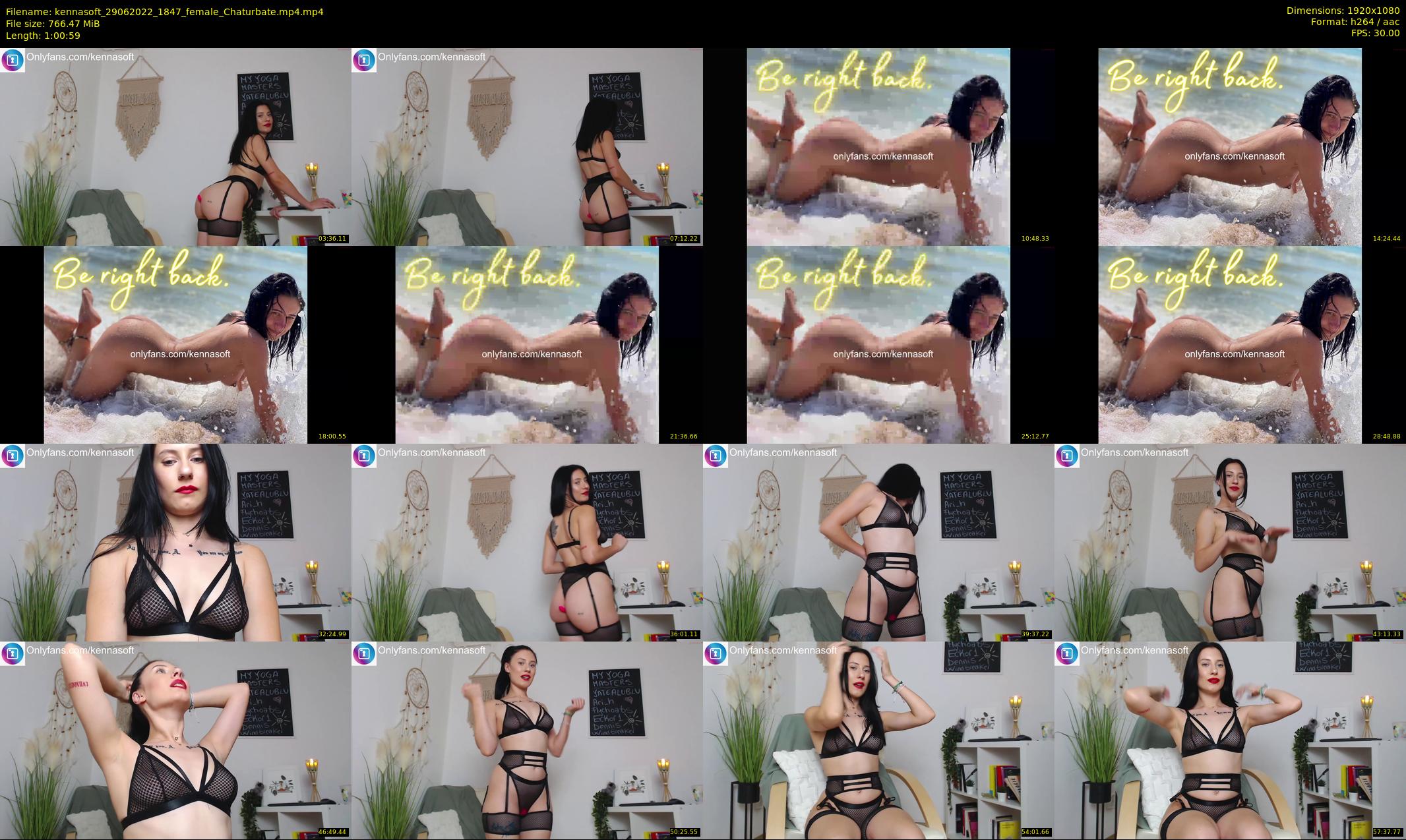 kennasoft — 61 minute Chaturbate female cam show recording, 1080p, Jun 29, 2022
