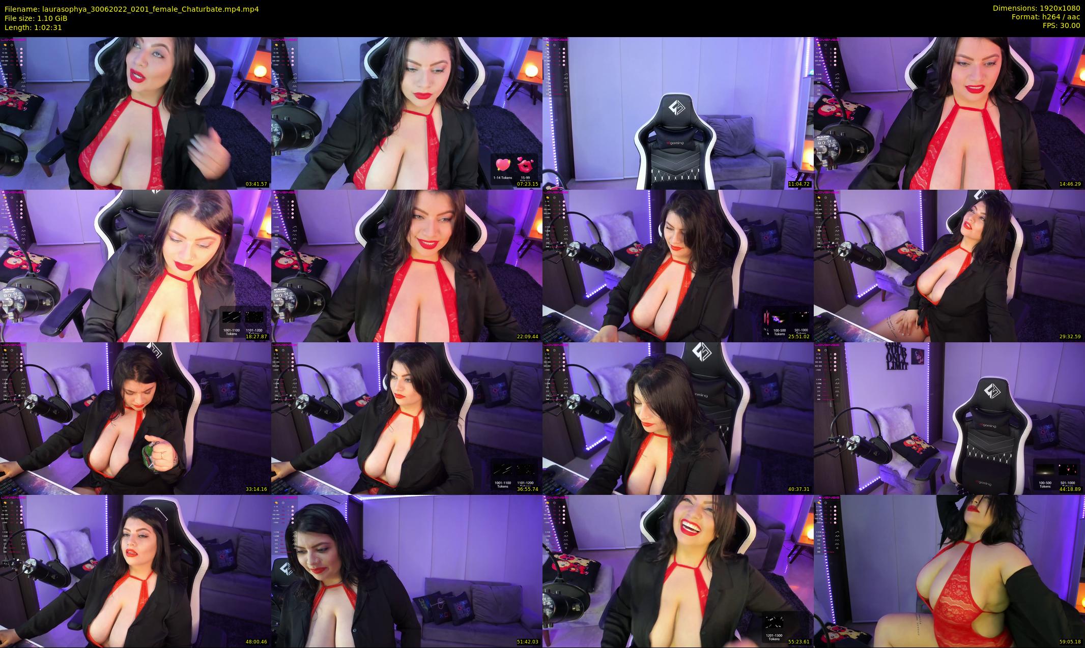 laurasophya — 63 minute Chaturbate female cam show recording, 1080p, Jun 30, 2022