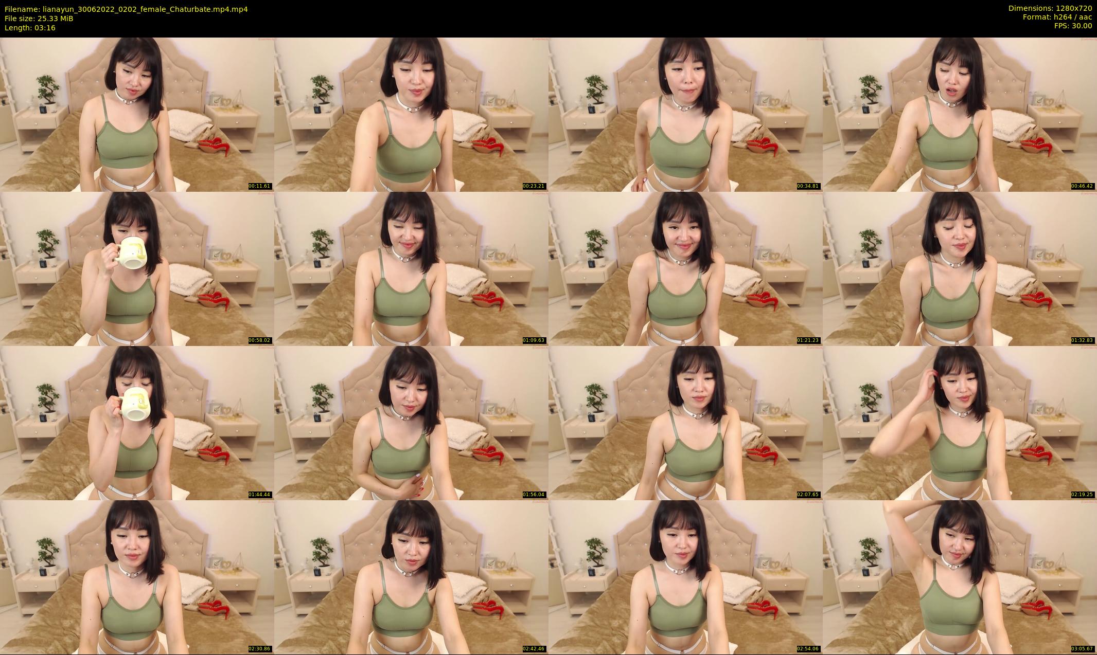 lianayun — 4 minute Chaturbate female cam show recording, 720p, Jun 30, 2022