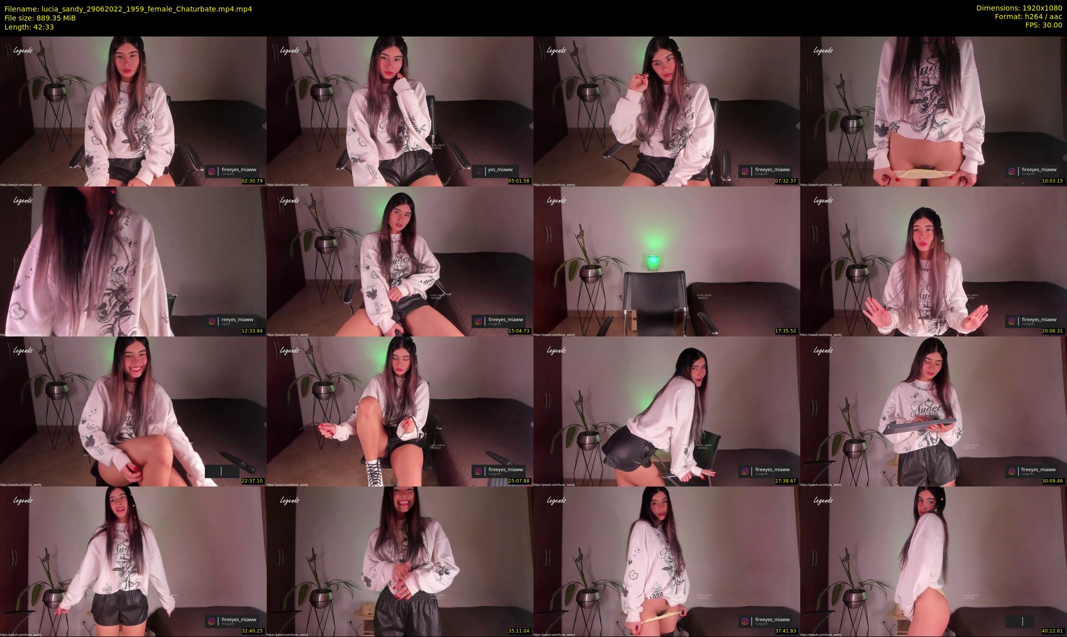 lucia_sandy — 43 minute Chaturbate female cam show recording, 1080p, Jun 29, 2022