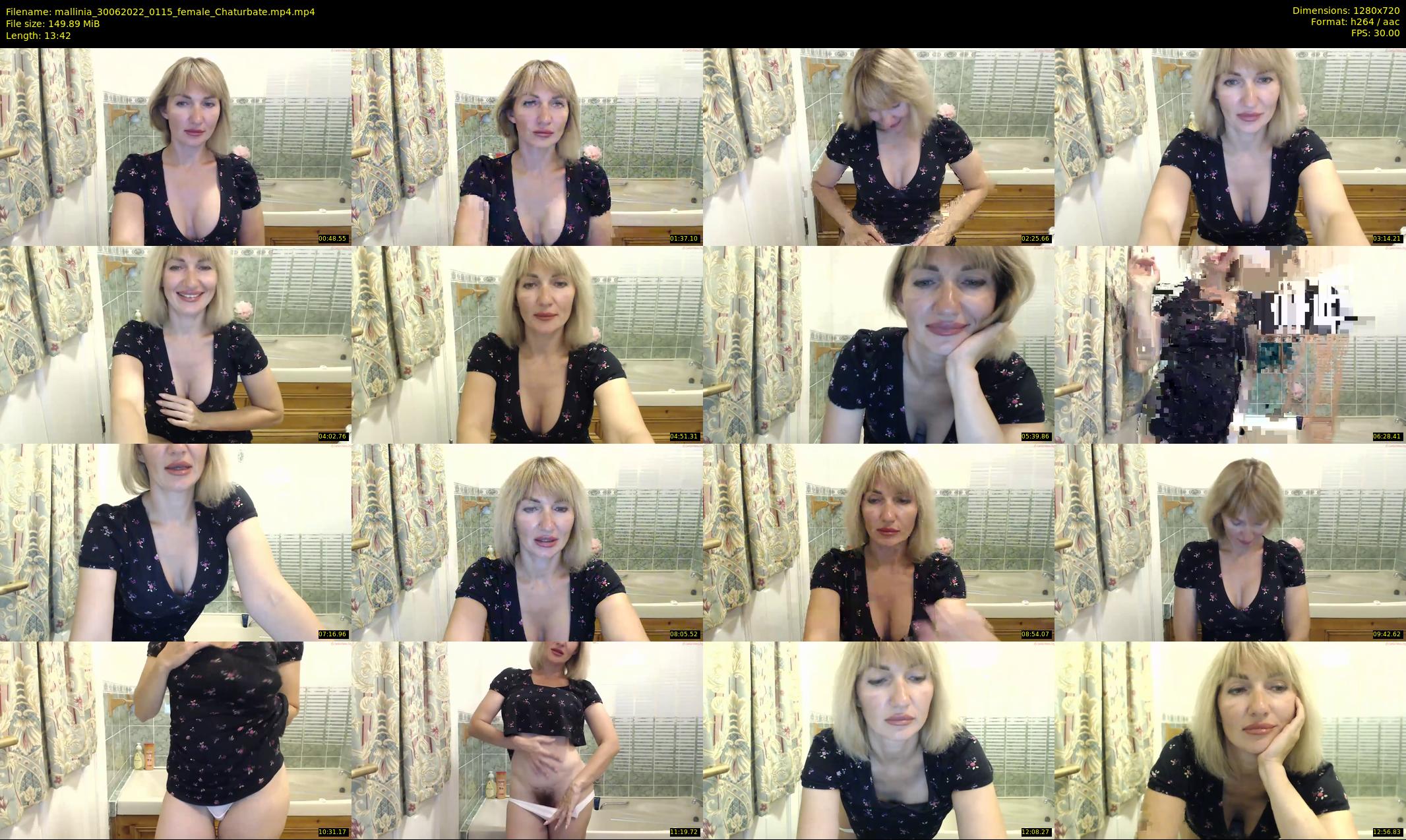 mallinia — 14 minute Chaturbate female cam show recording, 720p, Jun 30, 2022