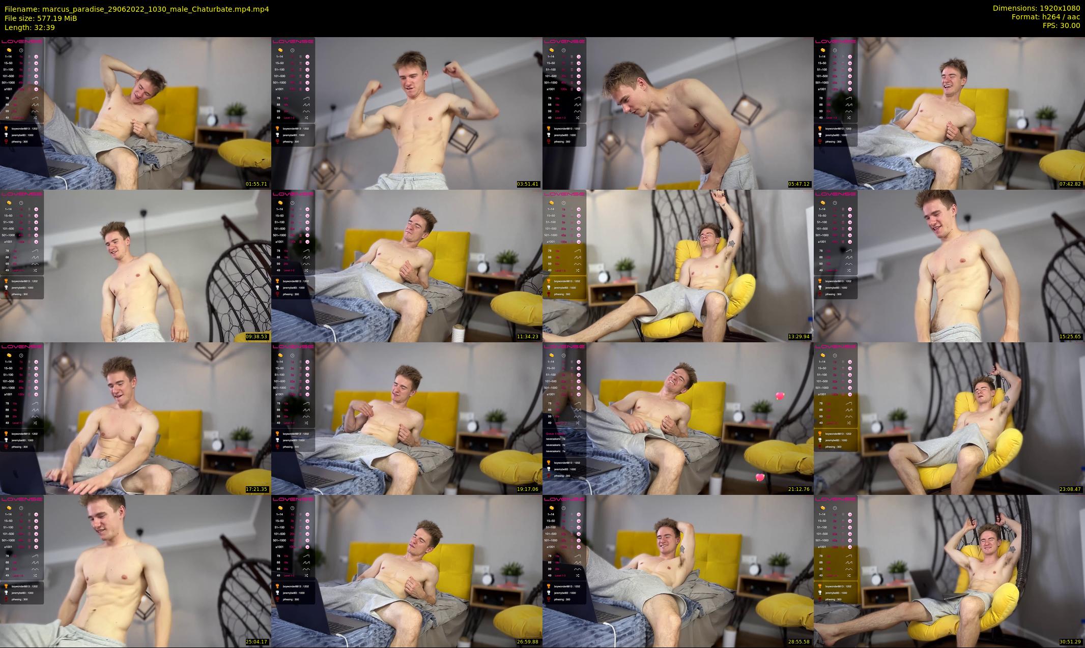 marcus_paradise — 33 minute Chaturbate male cam show recording, 1080p, Jun 29, 2022