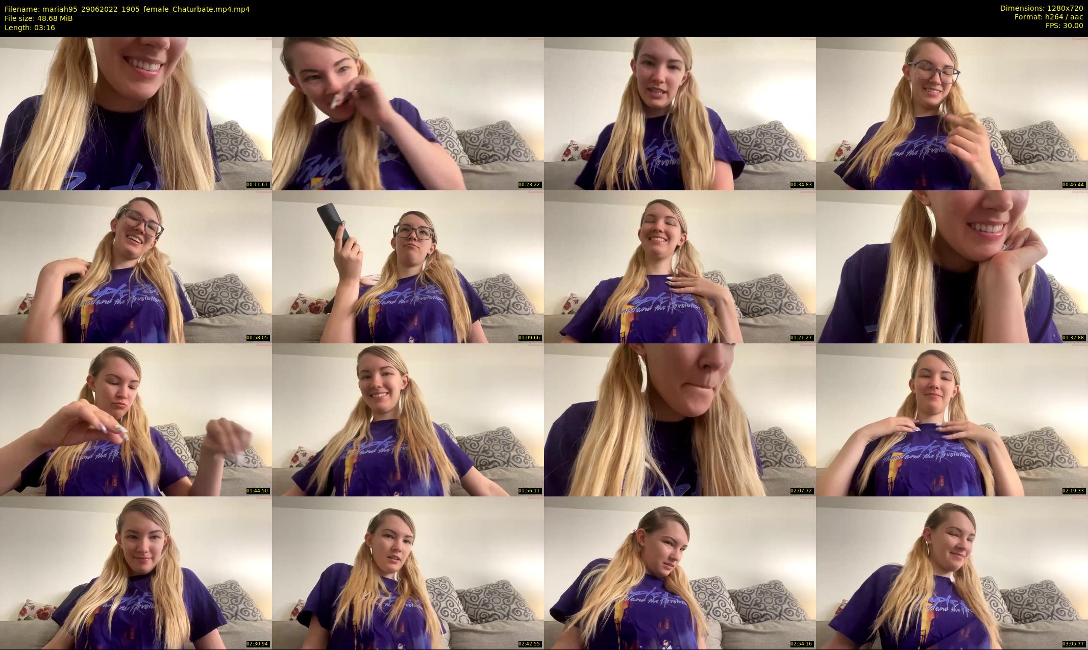 mariah95 — 4 minute Chaturbate female cam show recording, 720p, Jun 29, 2022