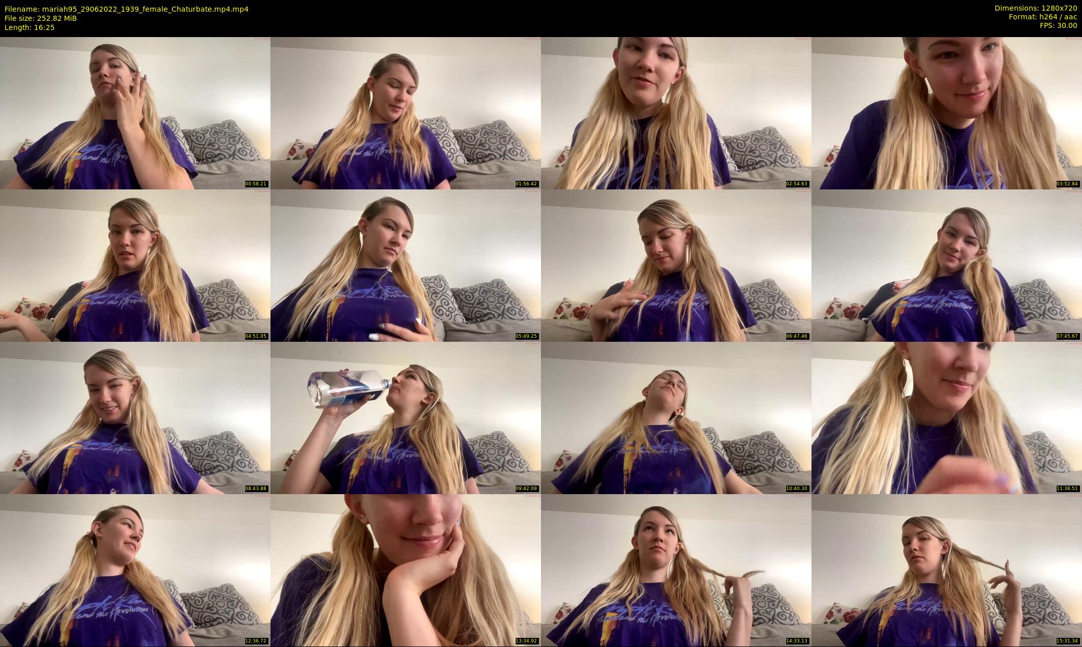 mariah95 — 17 minute Chaturbate female cam show recording, 720p, Jun 29, 2022