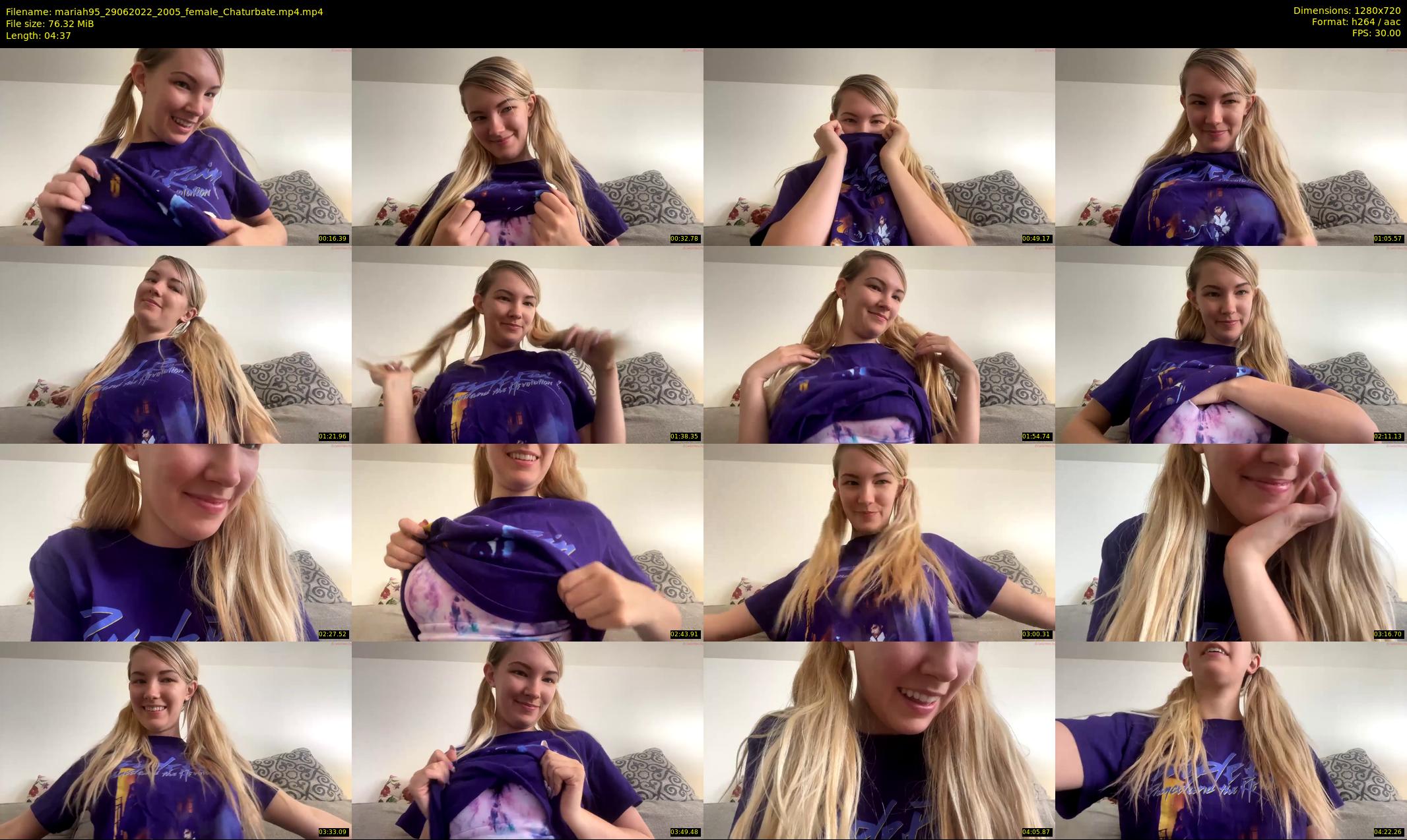 mariah95 — 5 minute Chaturbate female cam show recording, 720p, Jun 29, 2022