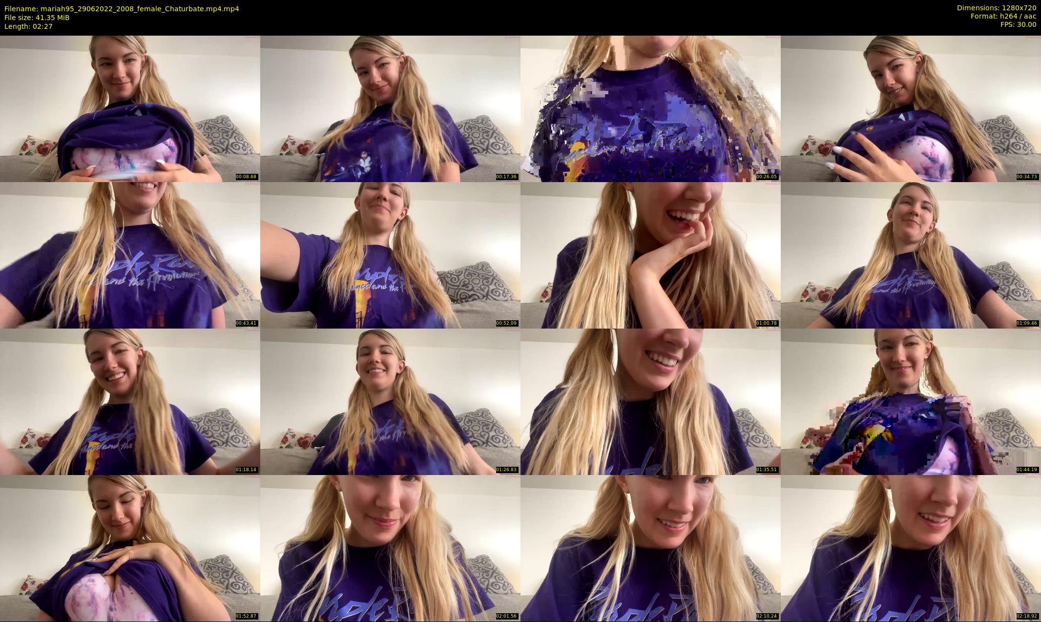 mariah95 — 3 minute Chaturbate female cam show recording, 720p, Jun 29, 2022