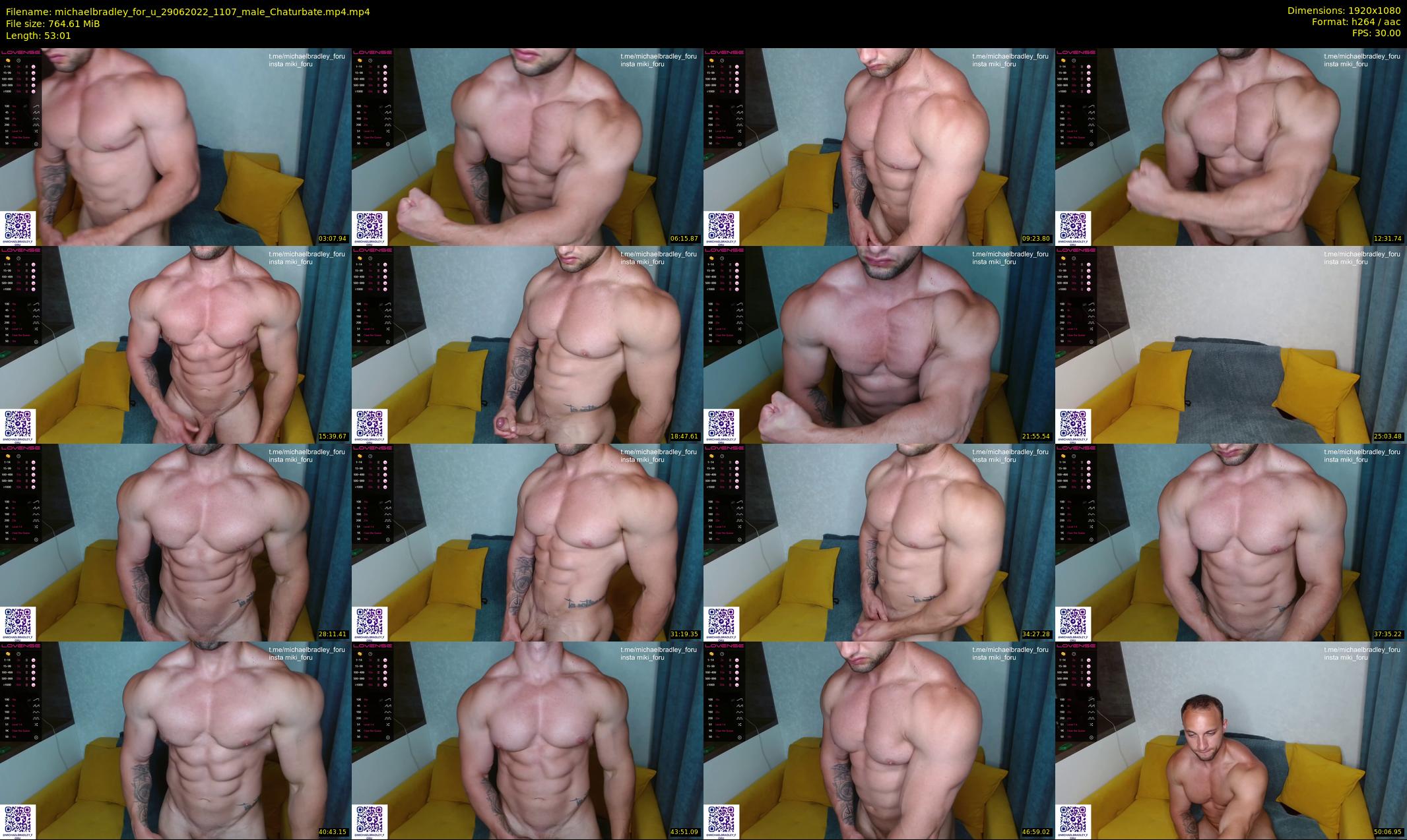 michaelbradley_for_u — 54 minute Chaturbate male cam show recording, 1080p, Jun 29, 2022