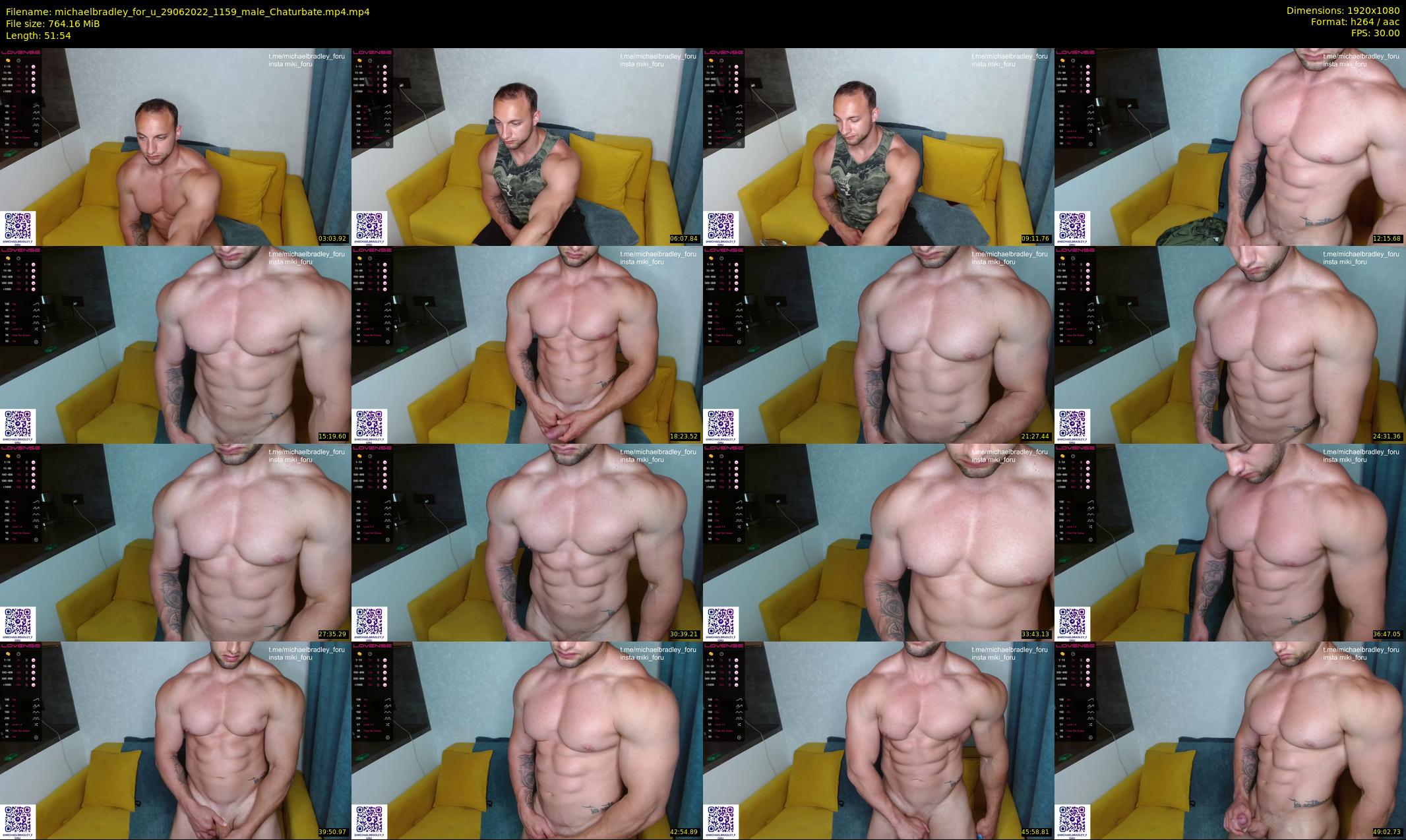 michaelbradley_for_u — 52 minute Chaturbate male cam show recording, 1080p, Jun 29, 2022