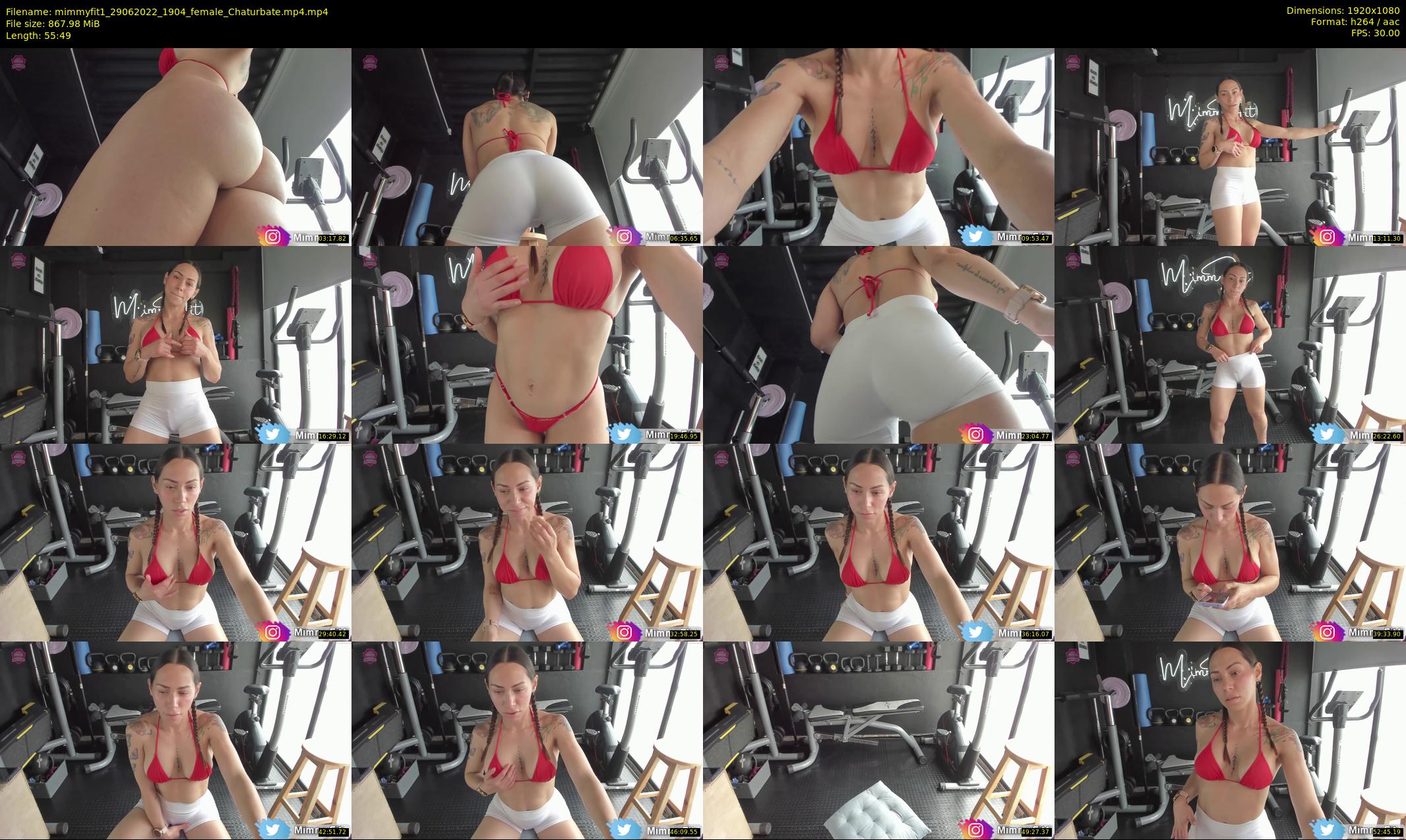 mimmyfit1 — 56 minute Chaturbate female cam show recording, 1080p, Jun 29, 2022