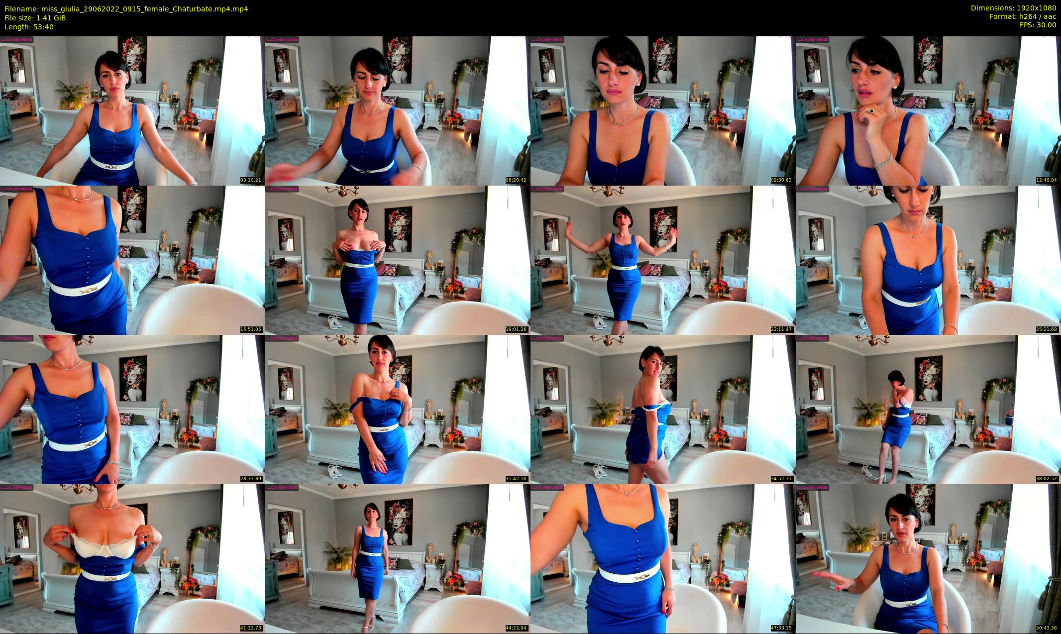 miss_giulia — 54 minute Chaturbate female cam show recording, 1080p, Jun 29, 2022