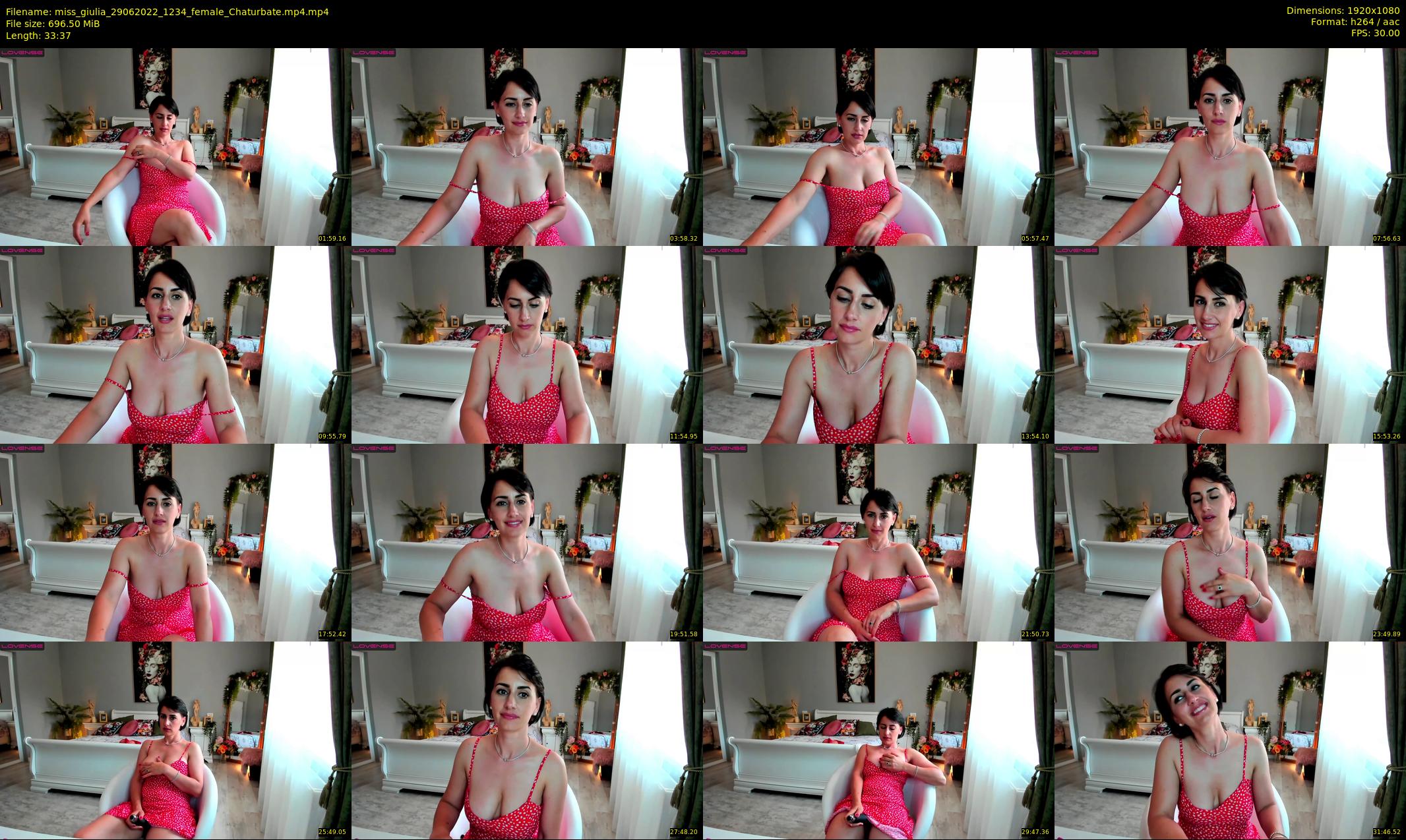 miss_giulia — 34 minute Chaturbate female cam show recording, 1080p, Jun 29, 2022