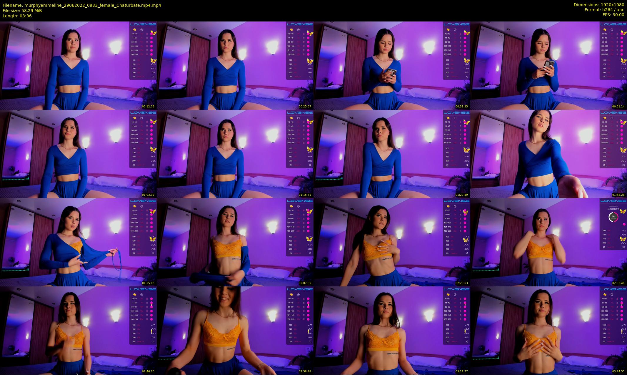 murphyemmeline — 4 minute Chaturbate female cam show recording, 1080p, Jun 29, 2022
