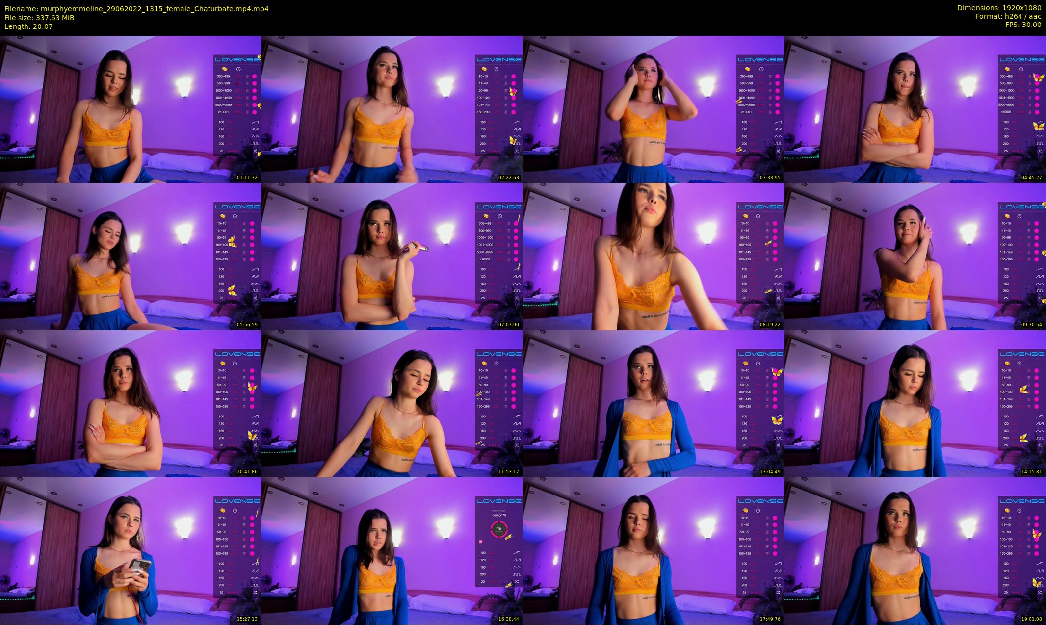 murphyemmeline — 21 minute Chaturbate female cam show recording, 1080p, Jun 29, 2022