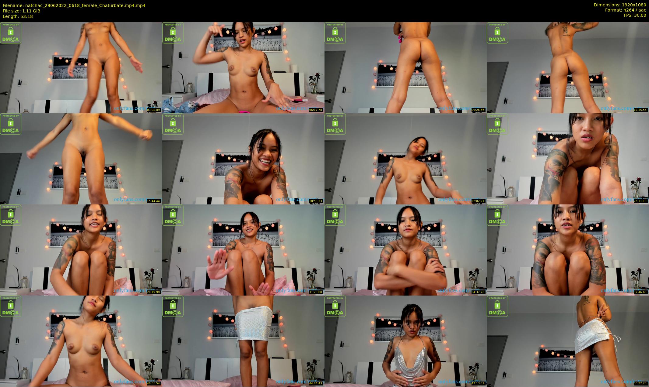 natchac — 54 minute Chaturbate female cam show recording, 1080p, Jun 29, 2022