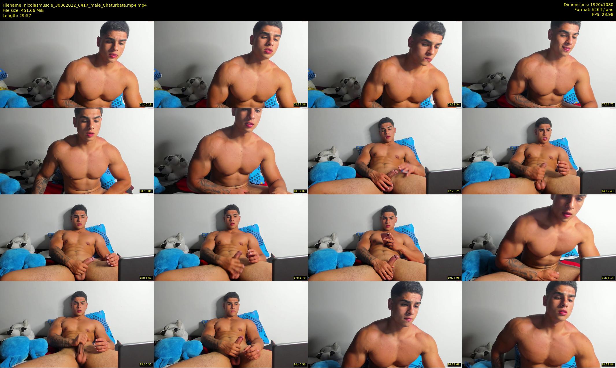 nicolasmuscle — 30 minute Chaturbate male cam show recording, 1080p, Jun 30, 2022