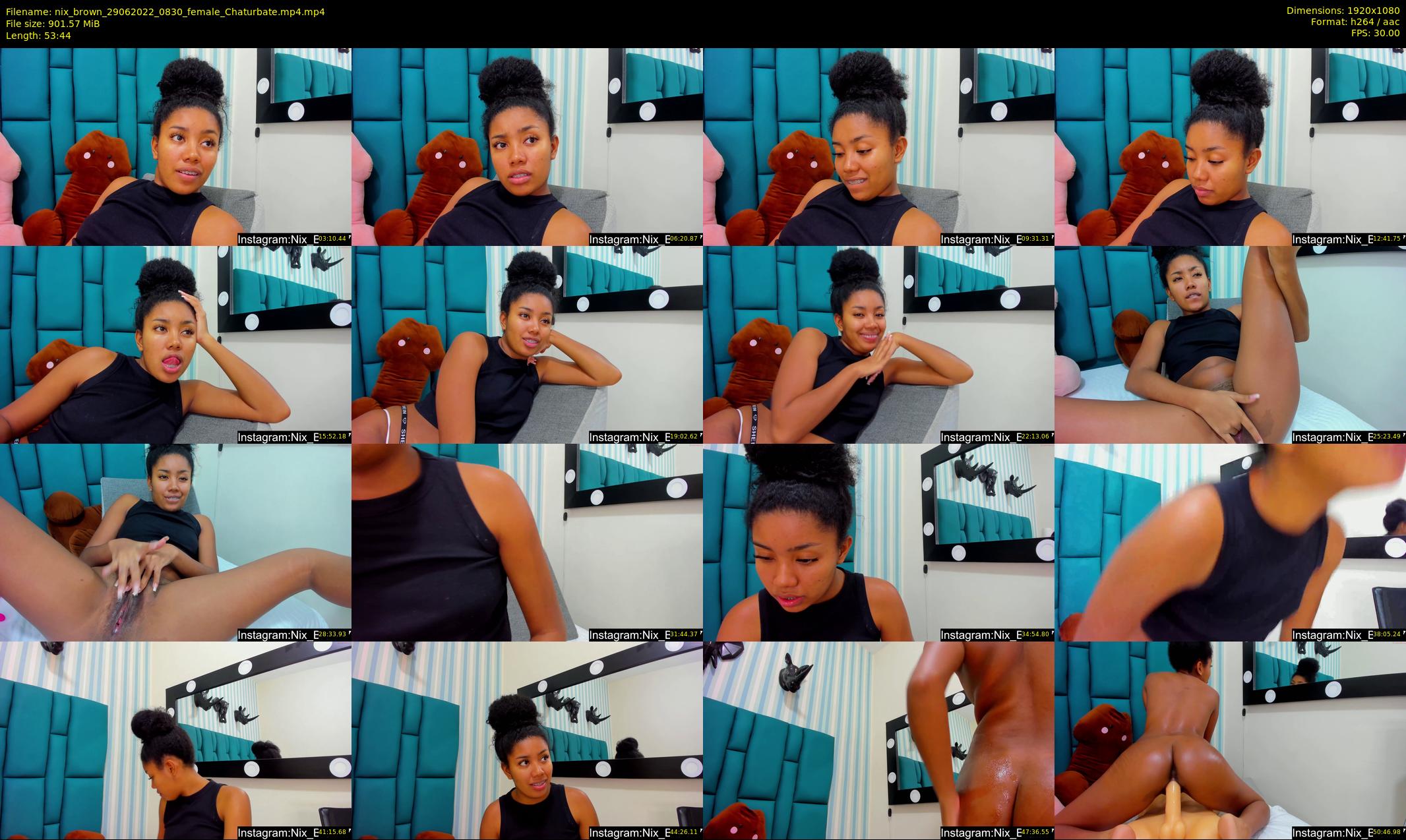 nix_brown — 54 minute Chaturbate female cam show recording, 1080p, Jun 29, 2022