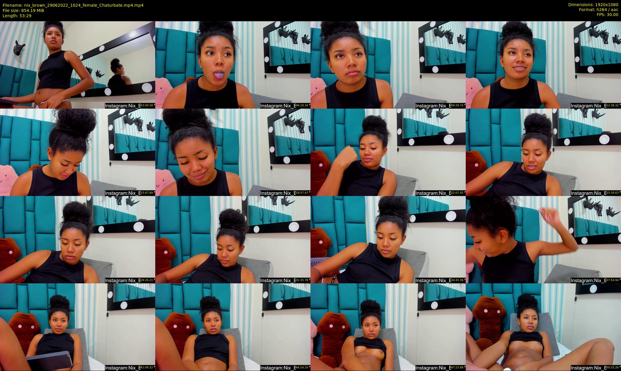 nix_brown — 54 minute Chaturbate female cam show recording, 1080p, Jun 29, 2022