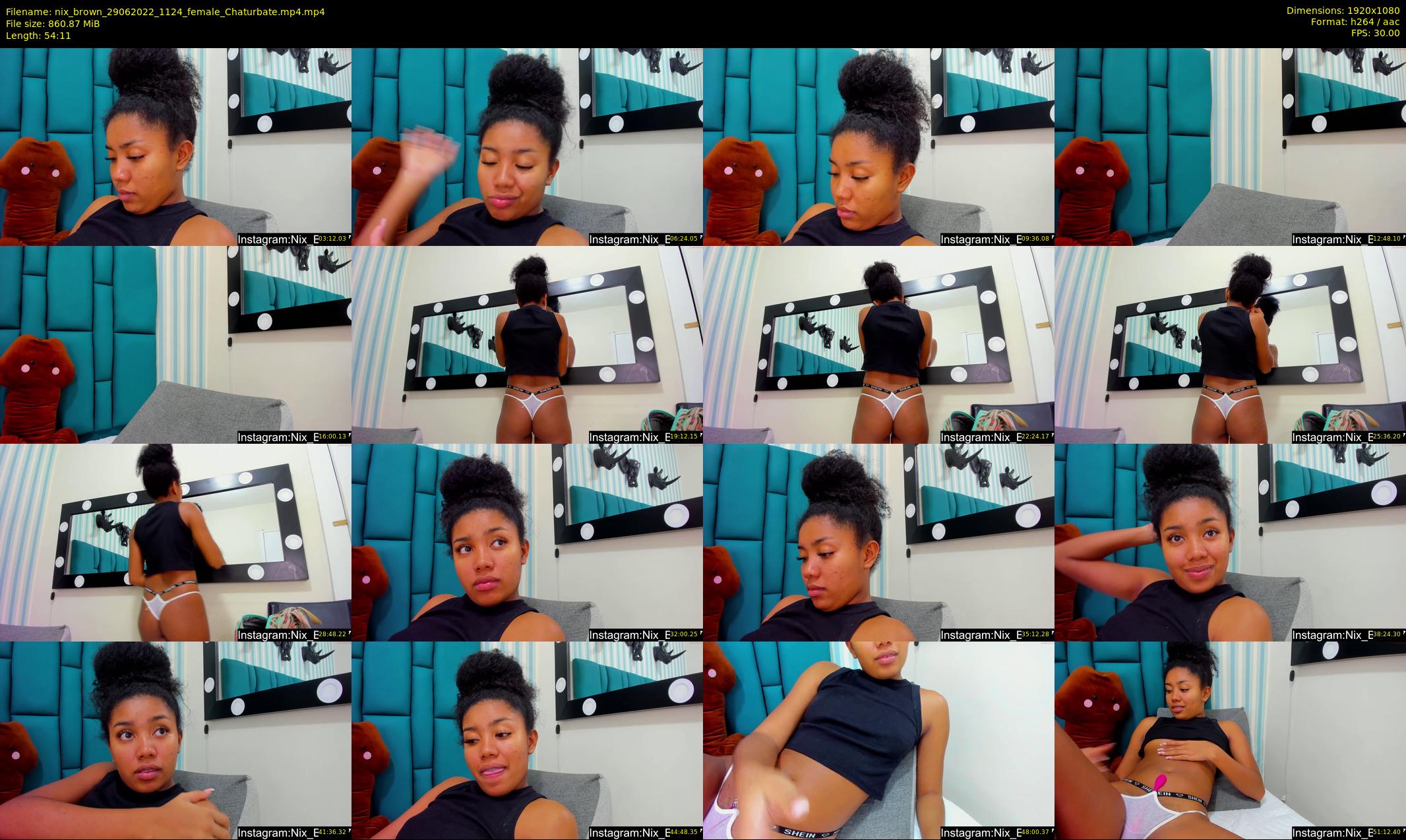nix_brown — 55 minute Chaturbate female cam show recording, 1080p, Jun 29, 2022
