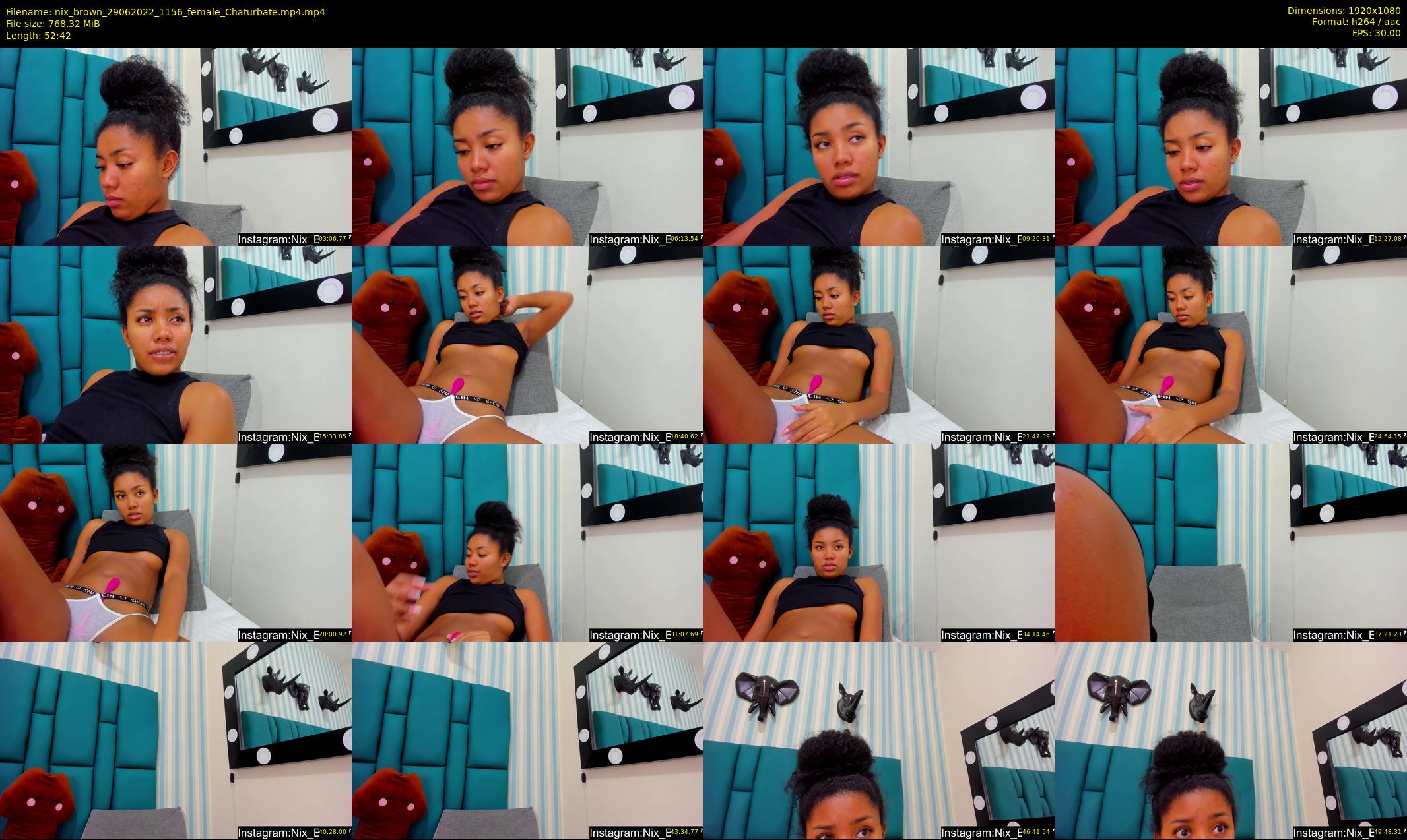 nix_brown — 53 minute Chaturbate female cam show recording, 1080p, Jun 29, 2022