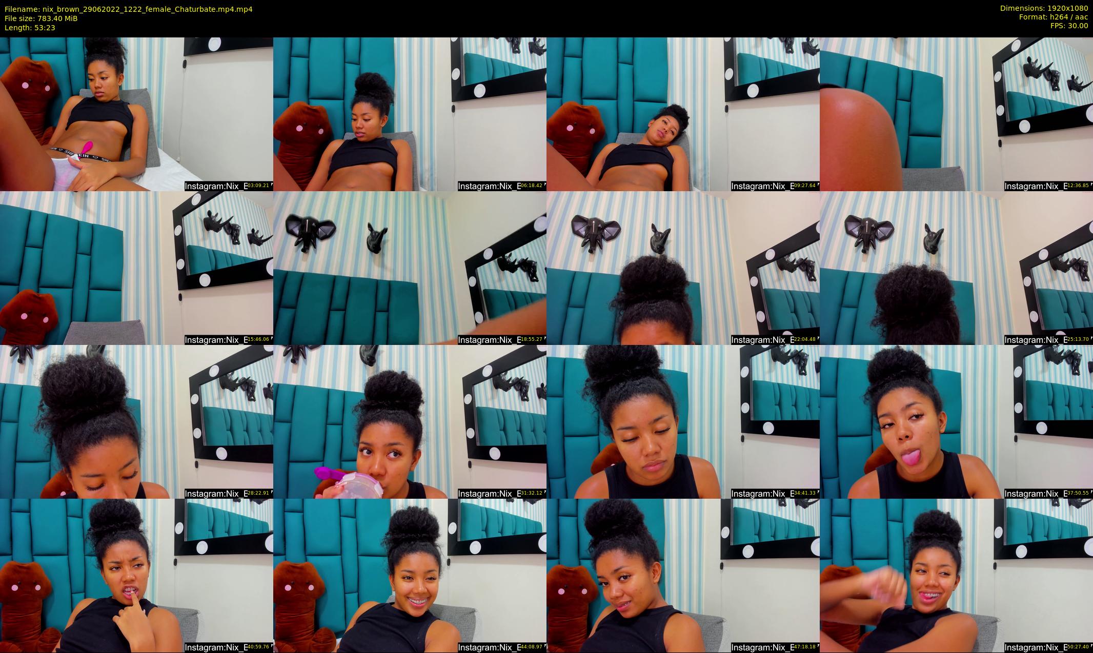 nix_brown — 54 minute Chaturbate female cam show recording, 1080p, Jun 29, 2022