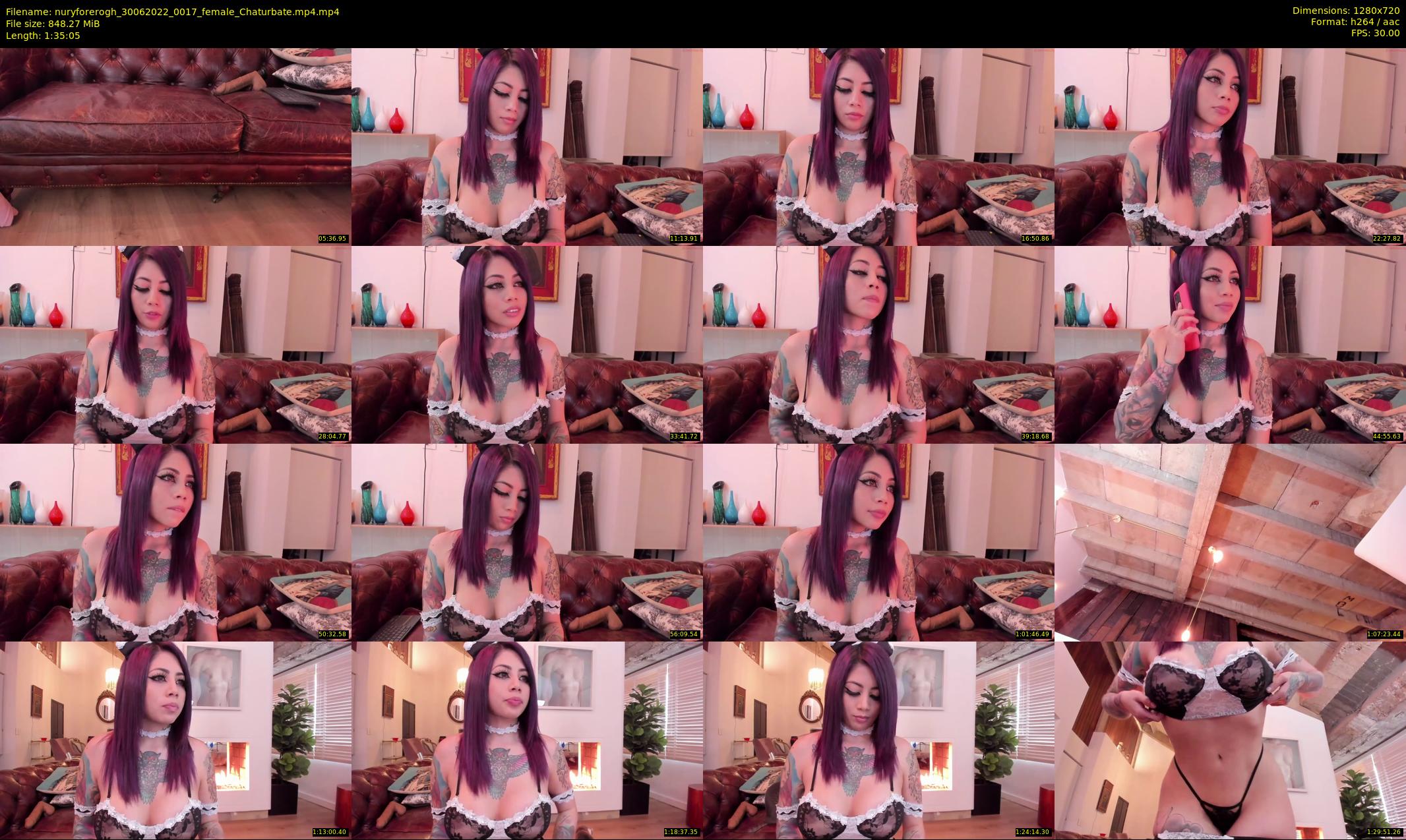 nuryforerogh — 96 minute Chaturbate female cam show recording, 720p, Jun 30, 2022