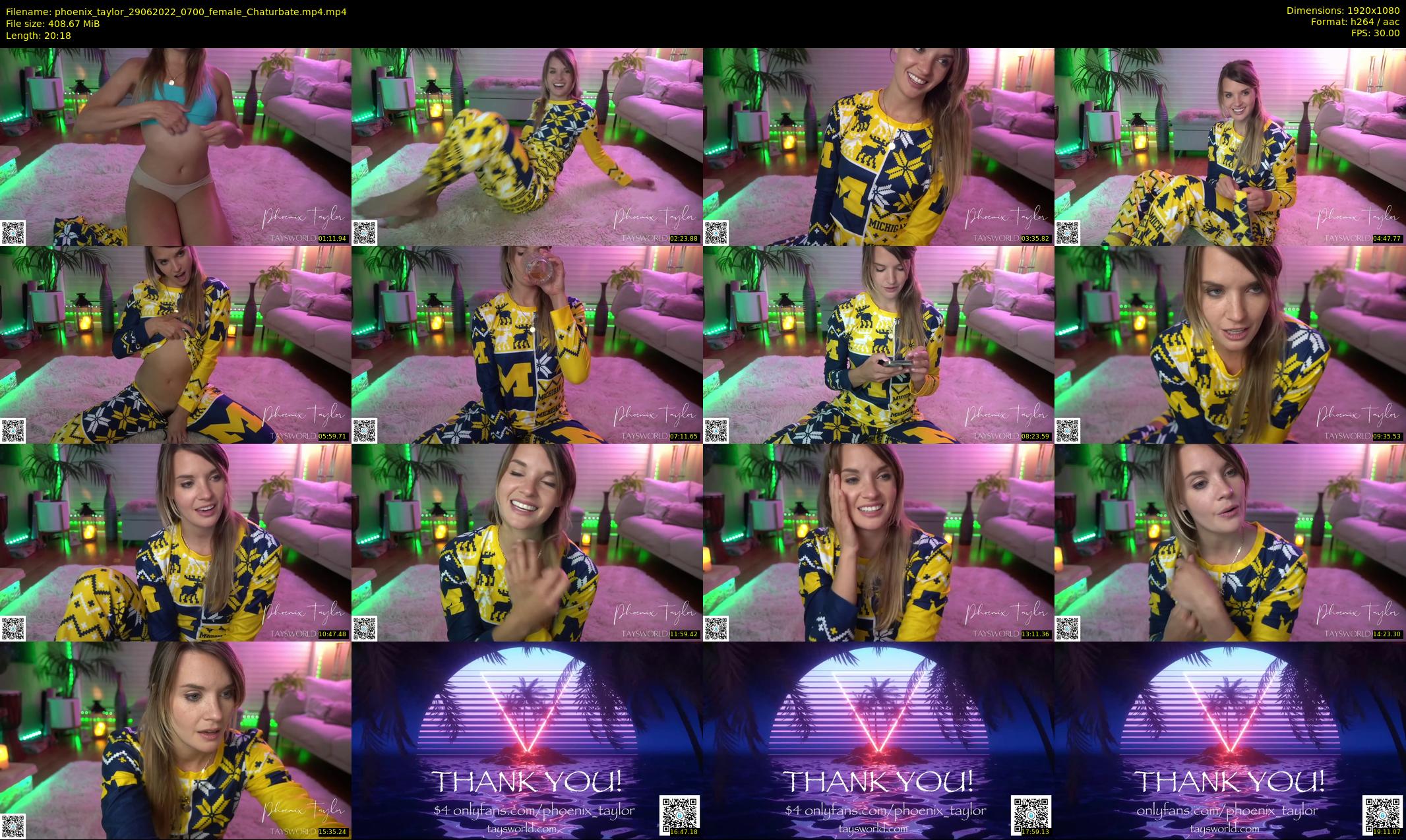 phoenix_taylor — 21 minute Chaturbate female cam show recording, 1080p, Jun 29, 2022