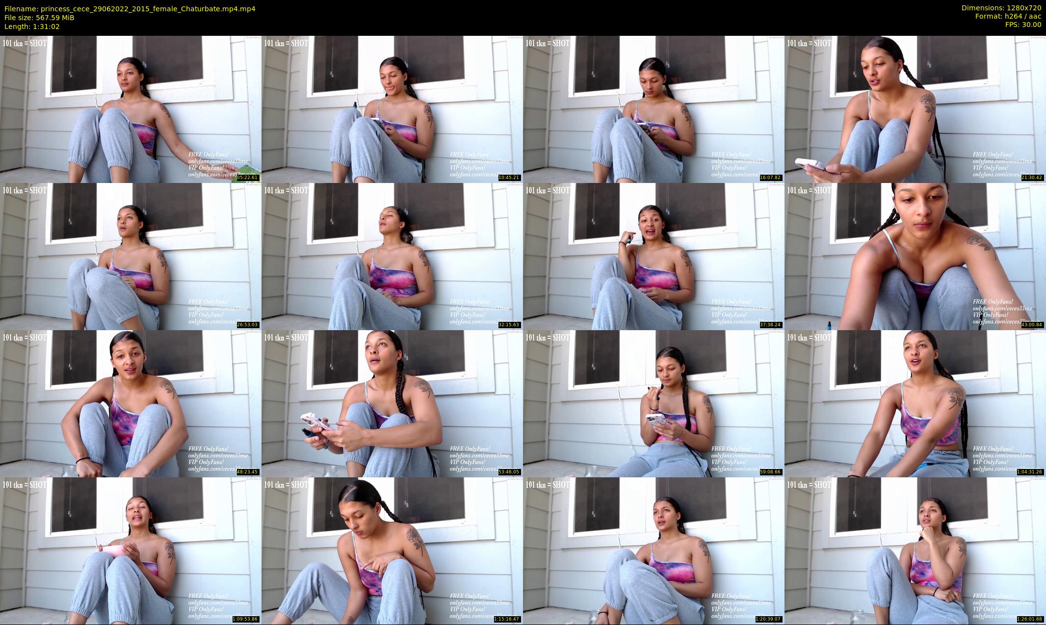 princess_cece — 92 minute Chaturbate female cam show recording, 720p, Jun 29, 2022