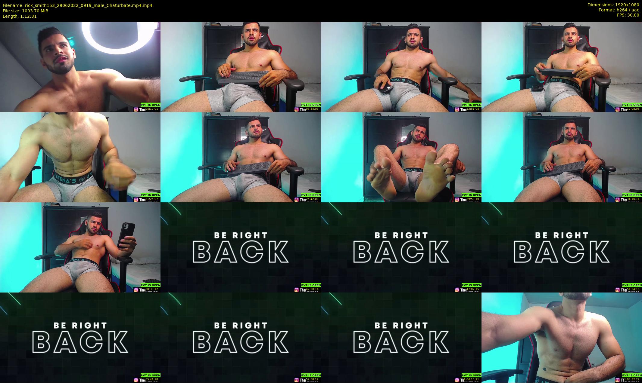 rick_smith153 — 73 minute Chaturbate male cam show recording, 1080p, Jun 29, 2022