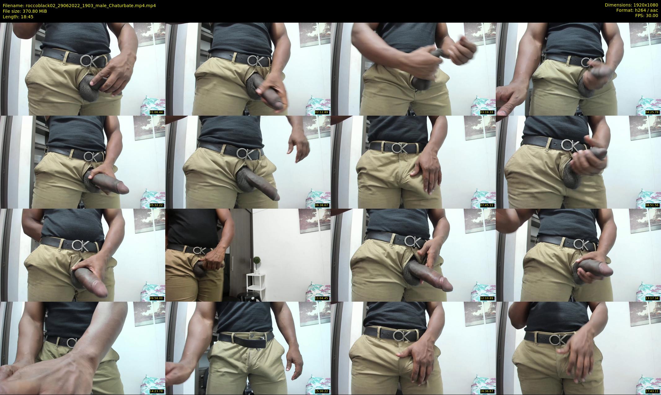 roccoblack02 — 19 minute Chaturbate male cam show recording, 1080p, Jun 29, 2022