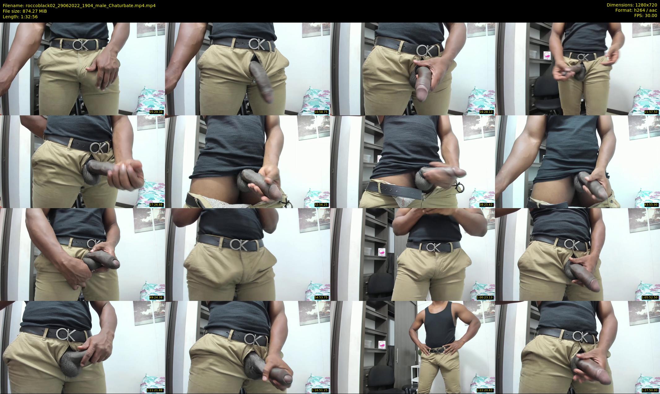 roccoblack02 — 93 minute Chaturbate male cam show recording, 720p, Jun 29, 2022