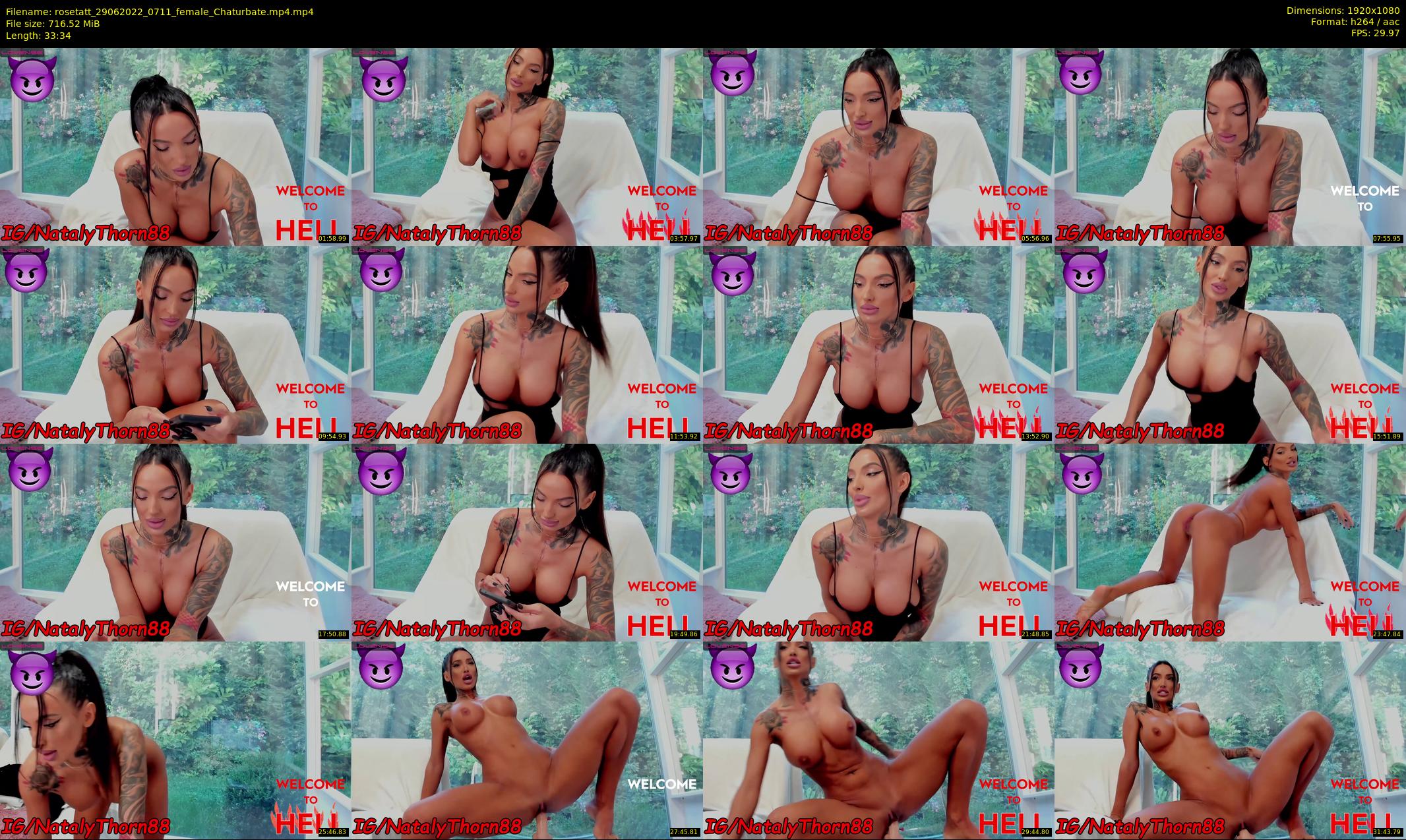 rosetatt — 34 minute Chaturbate female cam show recording, 1080p, Jun 29, 2022
