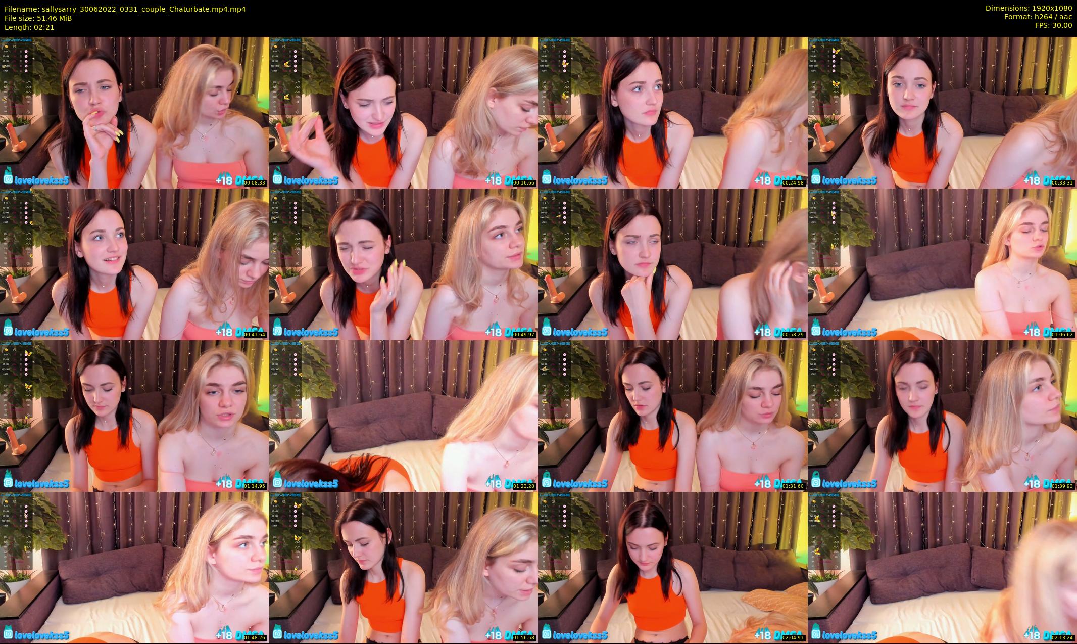 sallysarry — 3 minute Chaturbate couple cam show recording, 1080p, Jun 30, 2022