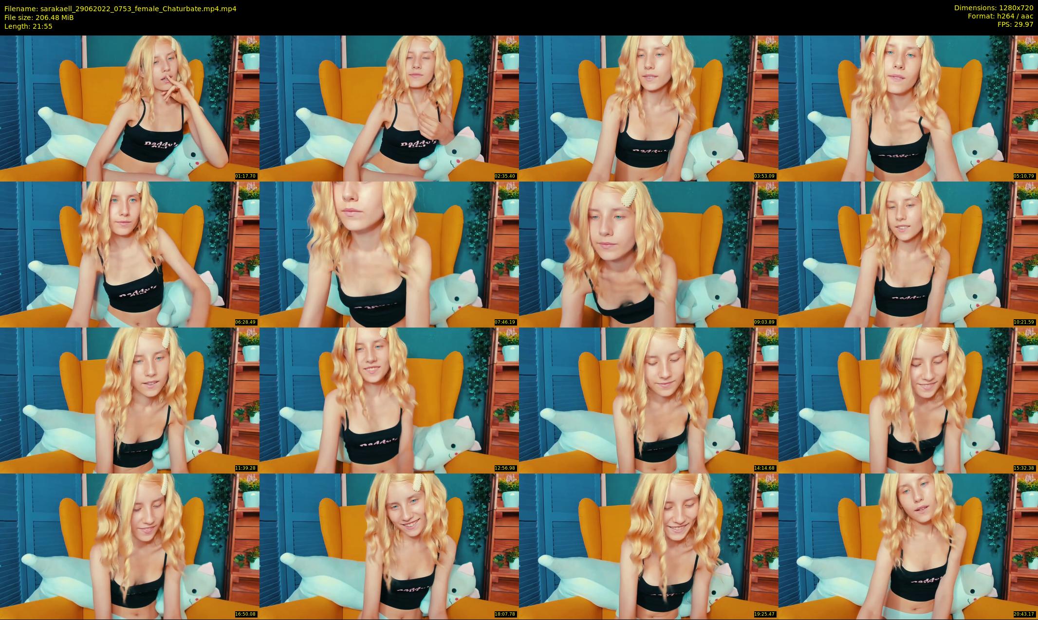 sarakaell — 22 minute Chaturbate female cam show recording, 720p, Jun 29, 2022