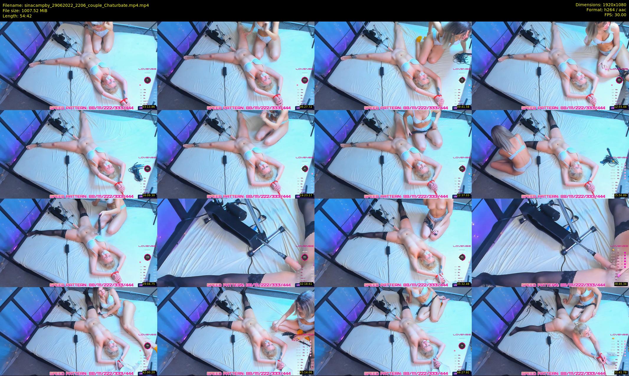 sinacampby — 55 minute Chaturbate couple cam show recording, 1080p, Jun 29, 2022