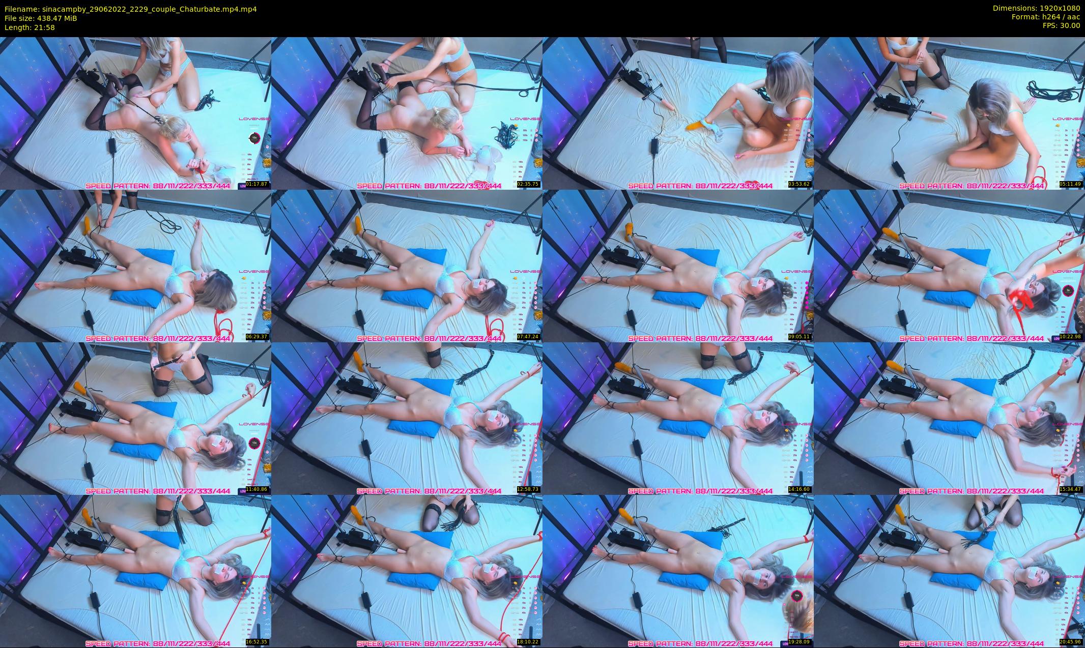 sinacampby — 22 minute Chaturbate couple cam show recording, 1080p, Jun 29, 2022