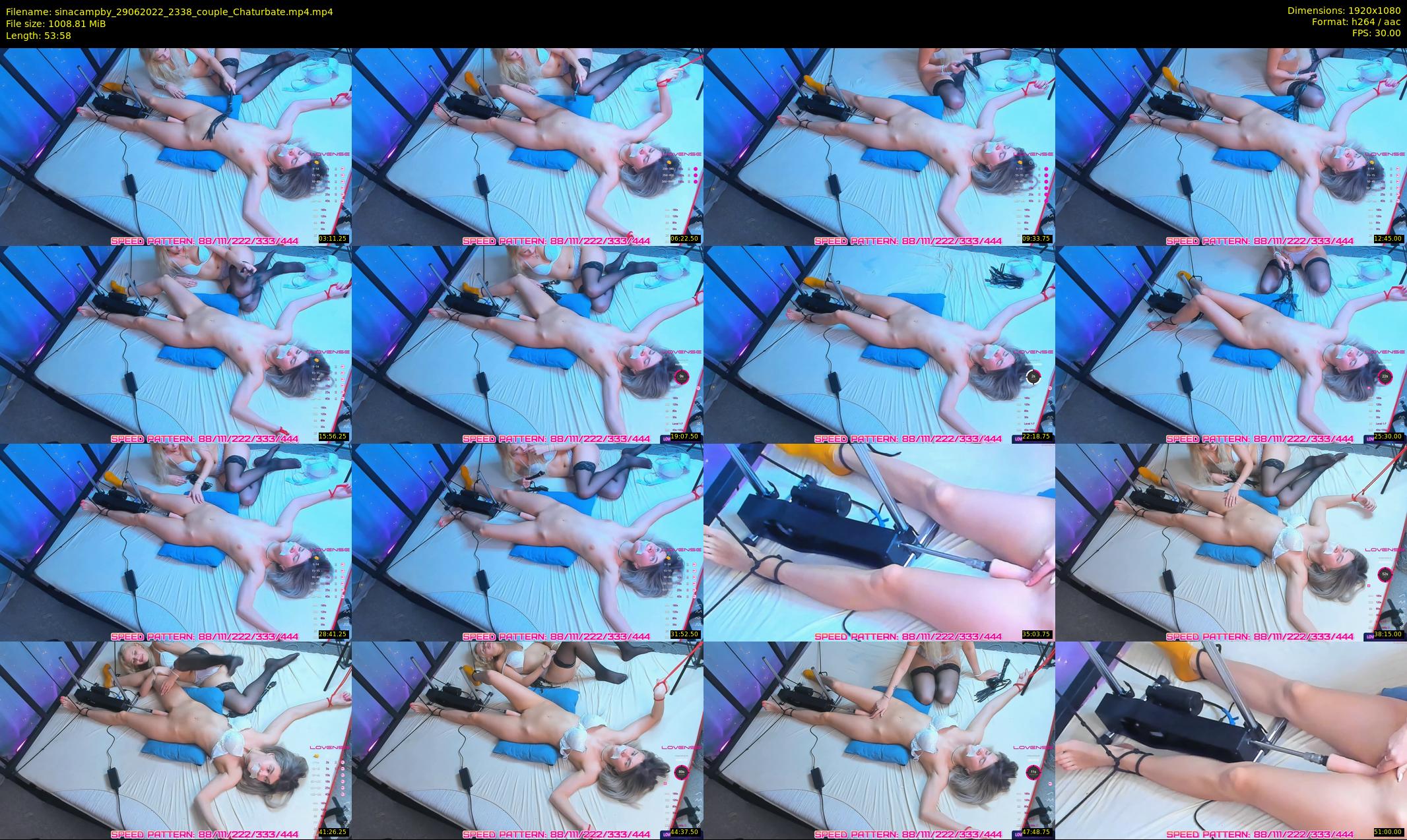 sinacampby — 54 minute Chaturbate couple cam show recording, 1080p, Jun 29, 2022