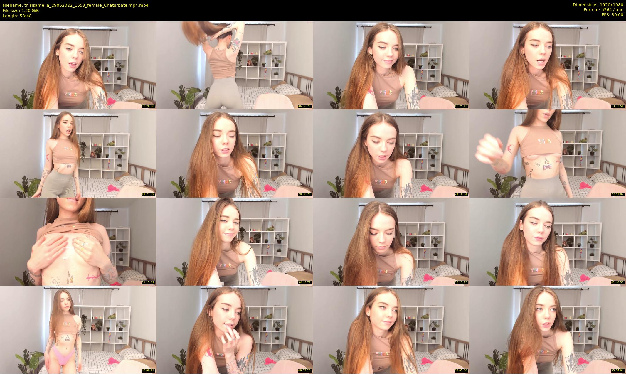 thisisamelia — 59 minute Chaturbate female cam show recording, 1080p, Jun 29, 2022