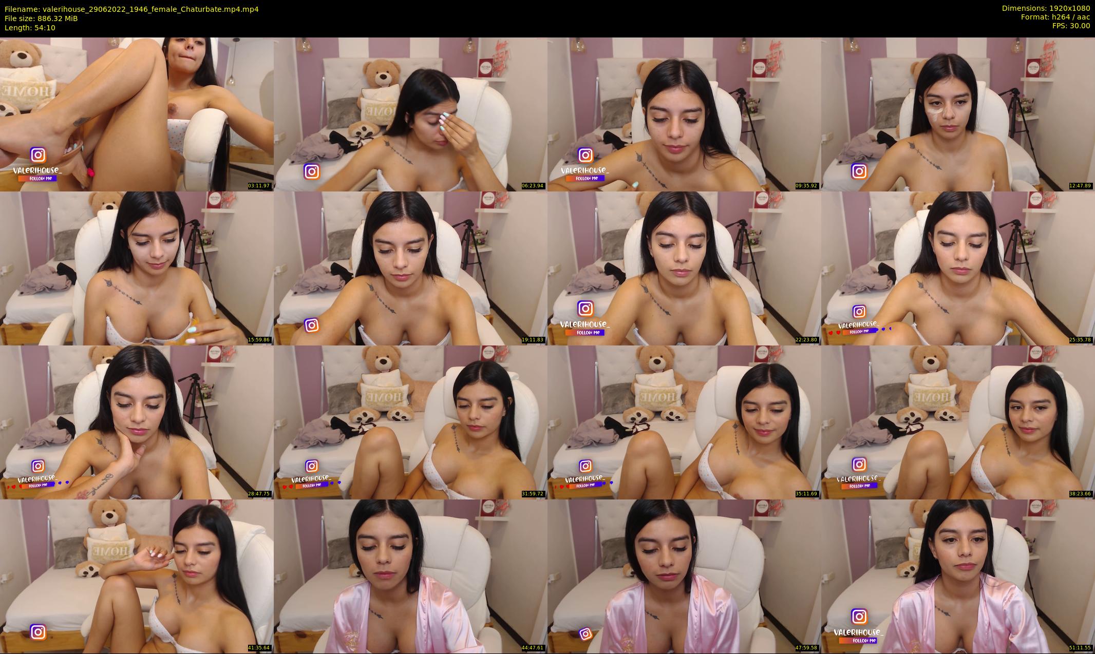 valerihouse — 55 minute Chaturbate female cam show recording, 1080p, Jun 29, 2022