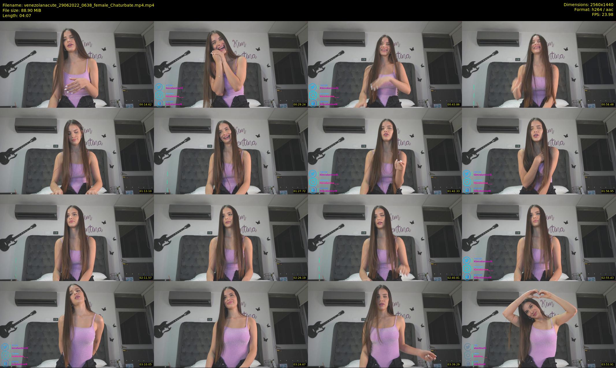 venezolanacute — 5 minute Chaturbate female cam show recording, 1080p, Jun 29, 2022