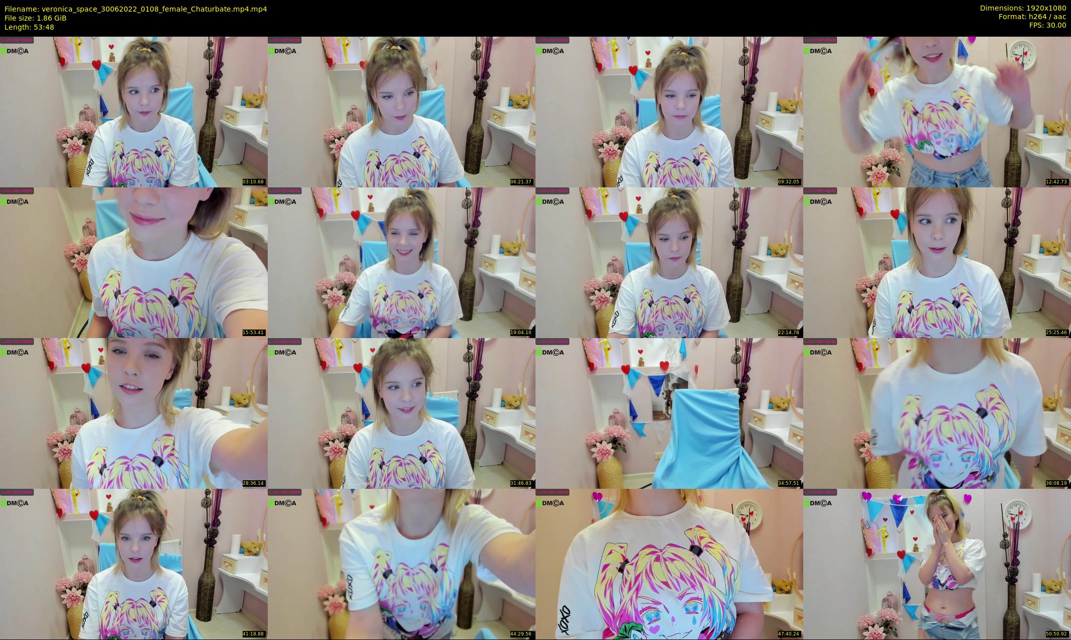 veronica_space — 54 minute Chaturbate female cam show recording, 1080p, Jun 30, 2022