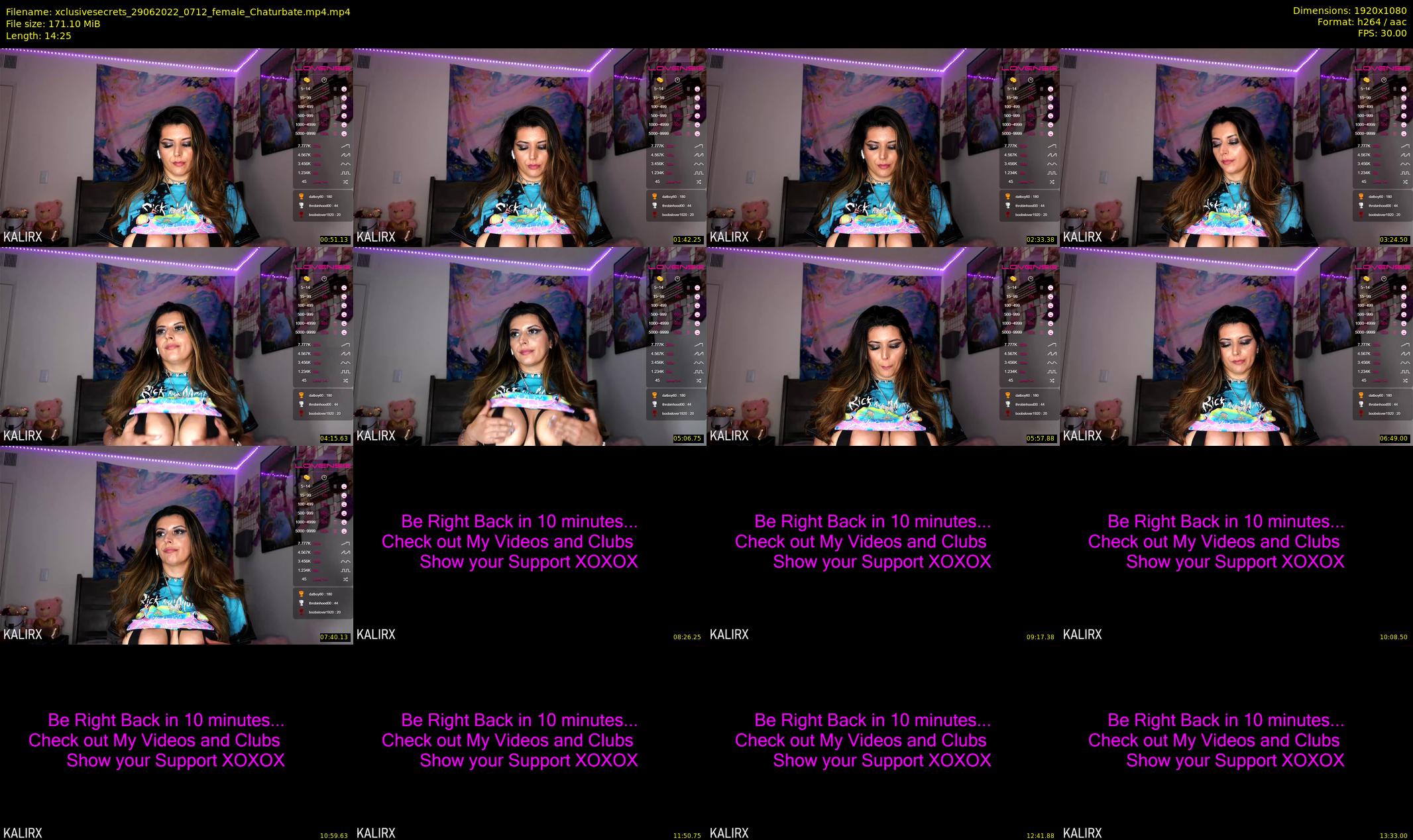 xclusivesecrets — 15 minute Chaturbate female cam show recording, 1080p, Jun 29, 2022