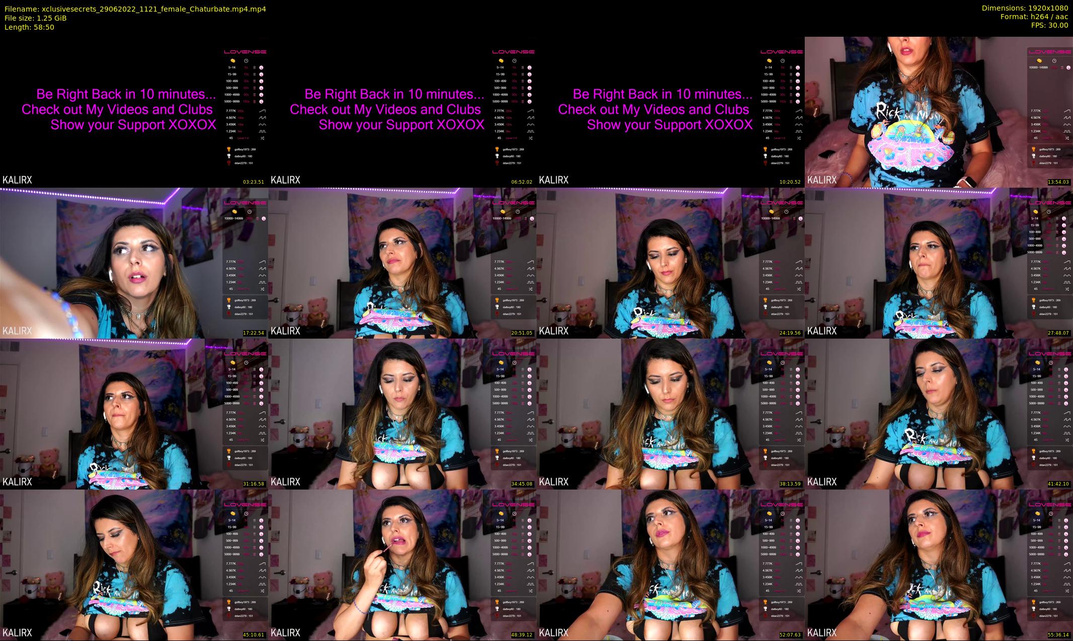 xclusivesecrets — 59 minute Chaturbate female cam show recording, 1080p, Jun 29, 2022